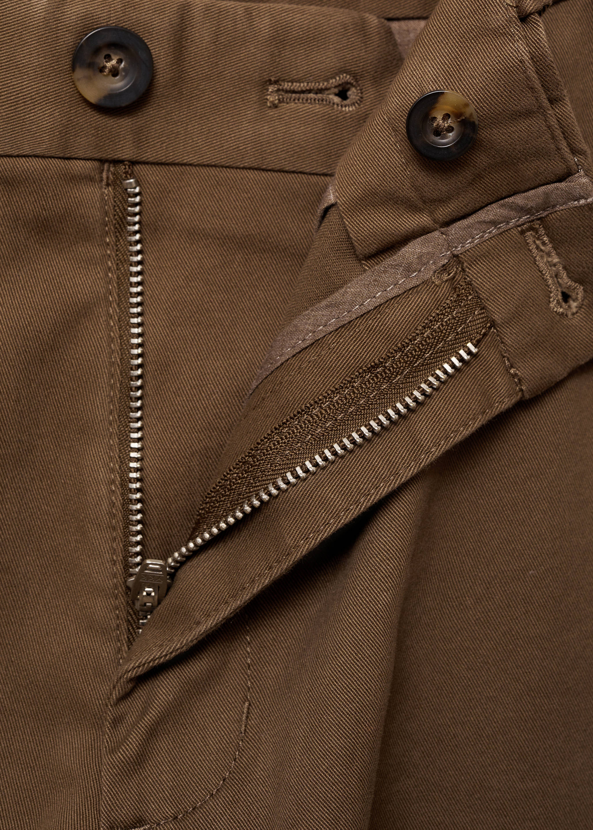 Slim fit serge chino trousers - Details of the article 8