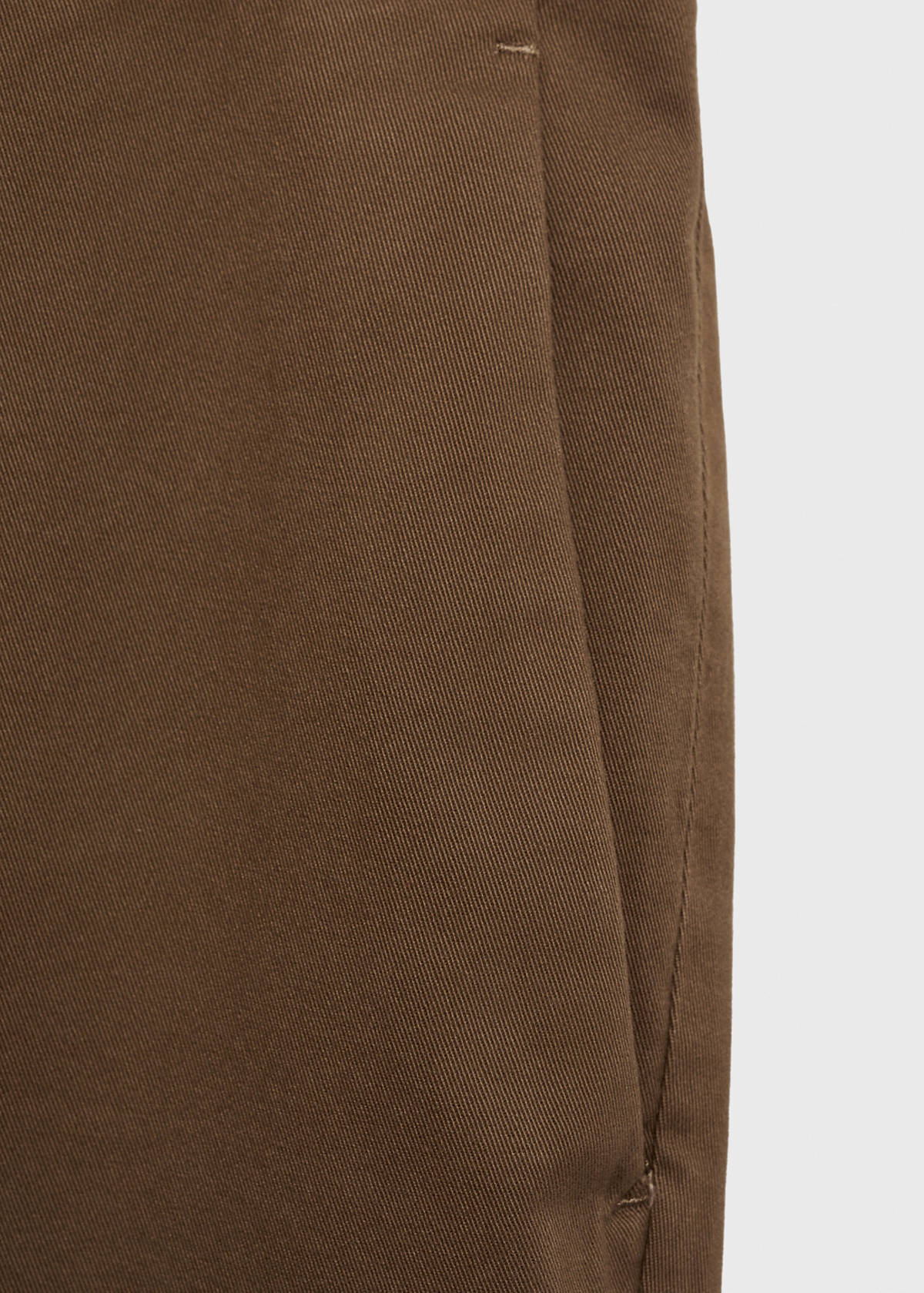 Slim fit serge chino trousers — Brown