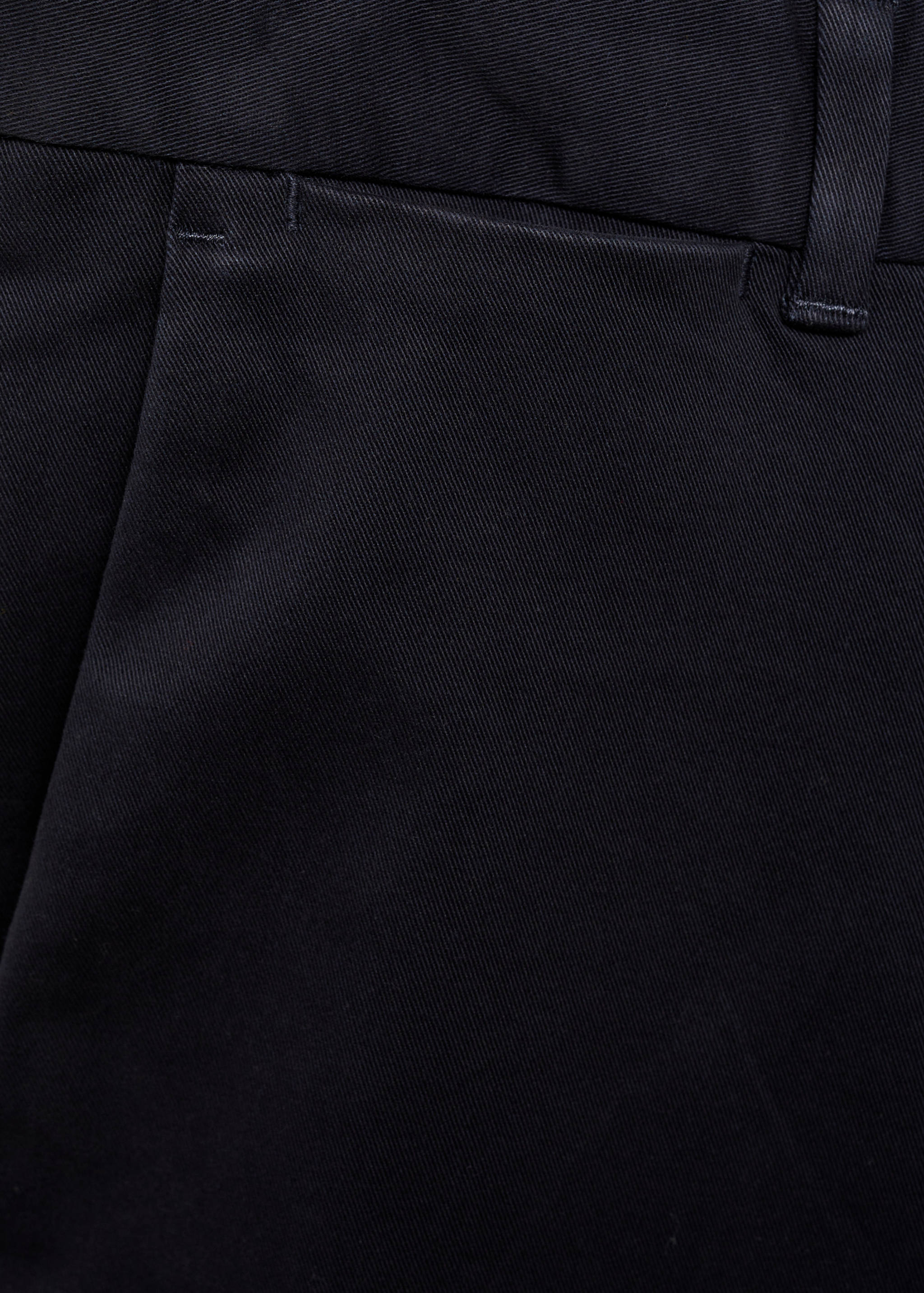 Slim fit serge chino trousers - Details of the article 0