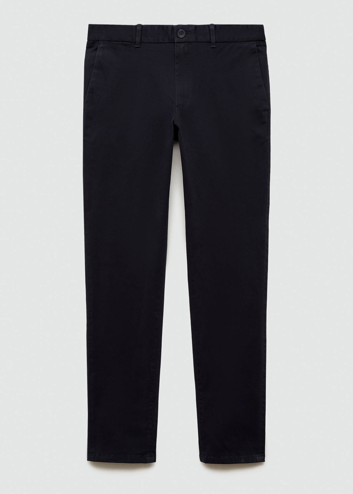 Slim fit serge chino trousers — Dark Navy