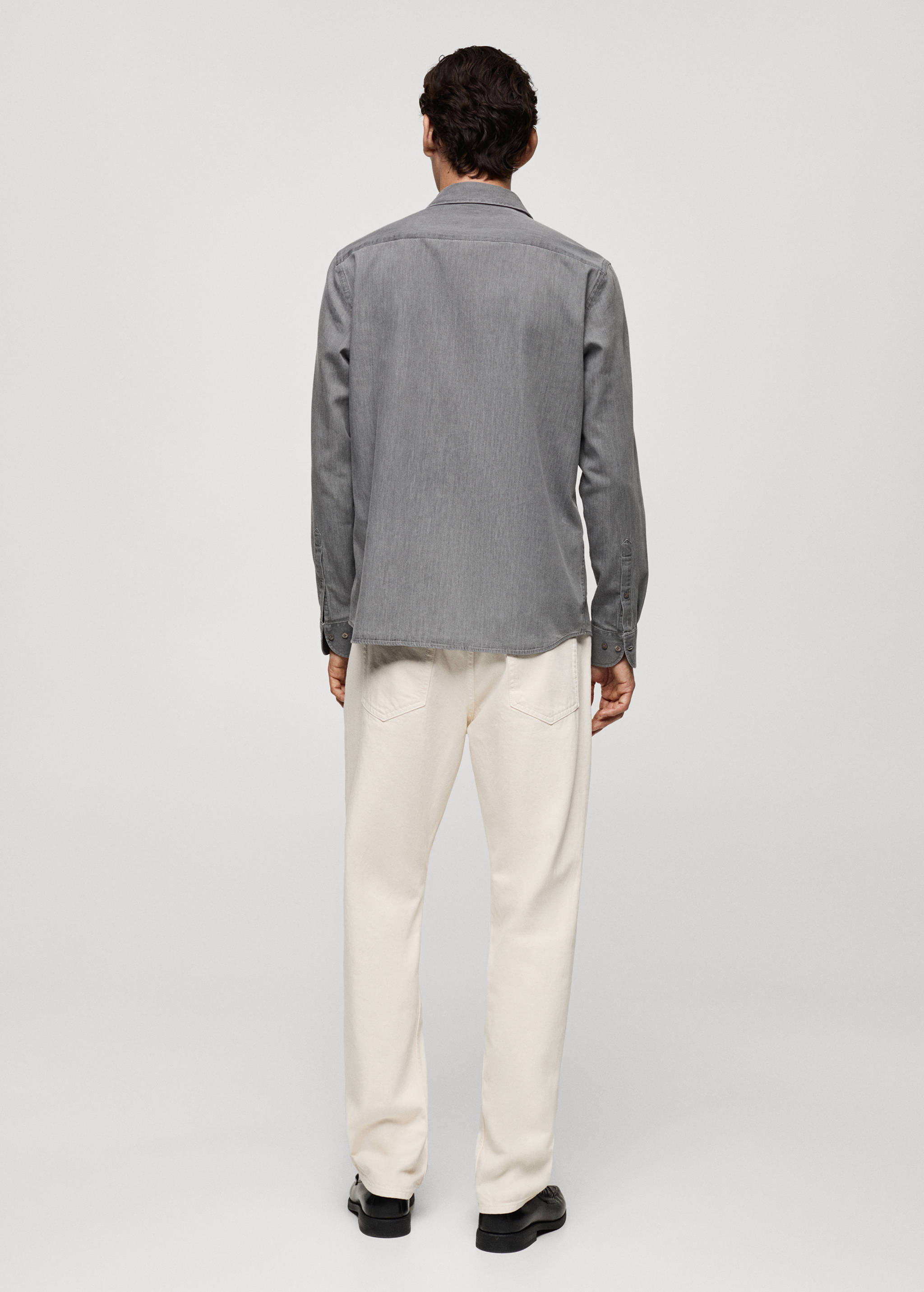 Chemise regular-fit chambray coton - Verso de l’article