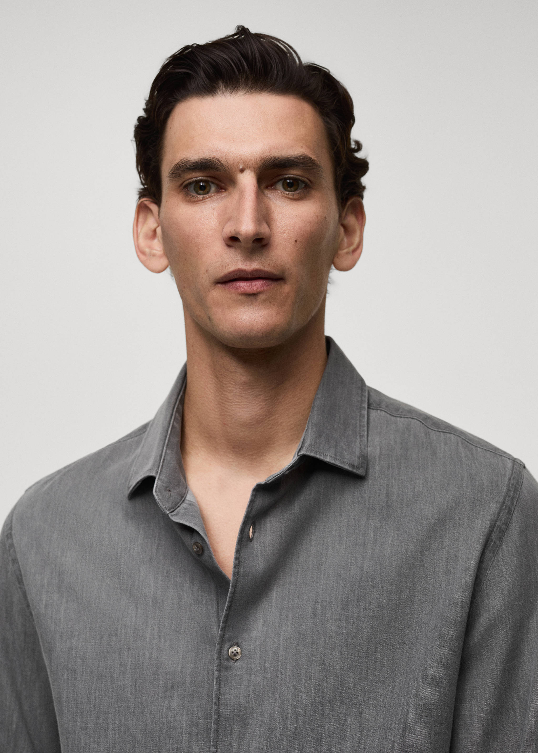 Chemise regular-fit chambray coton - Détail de l'article 1