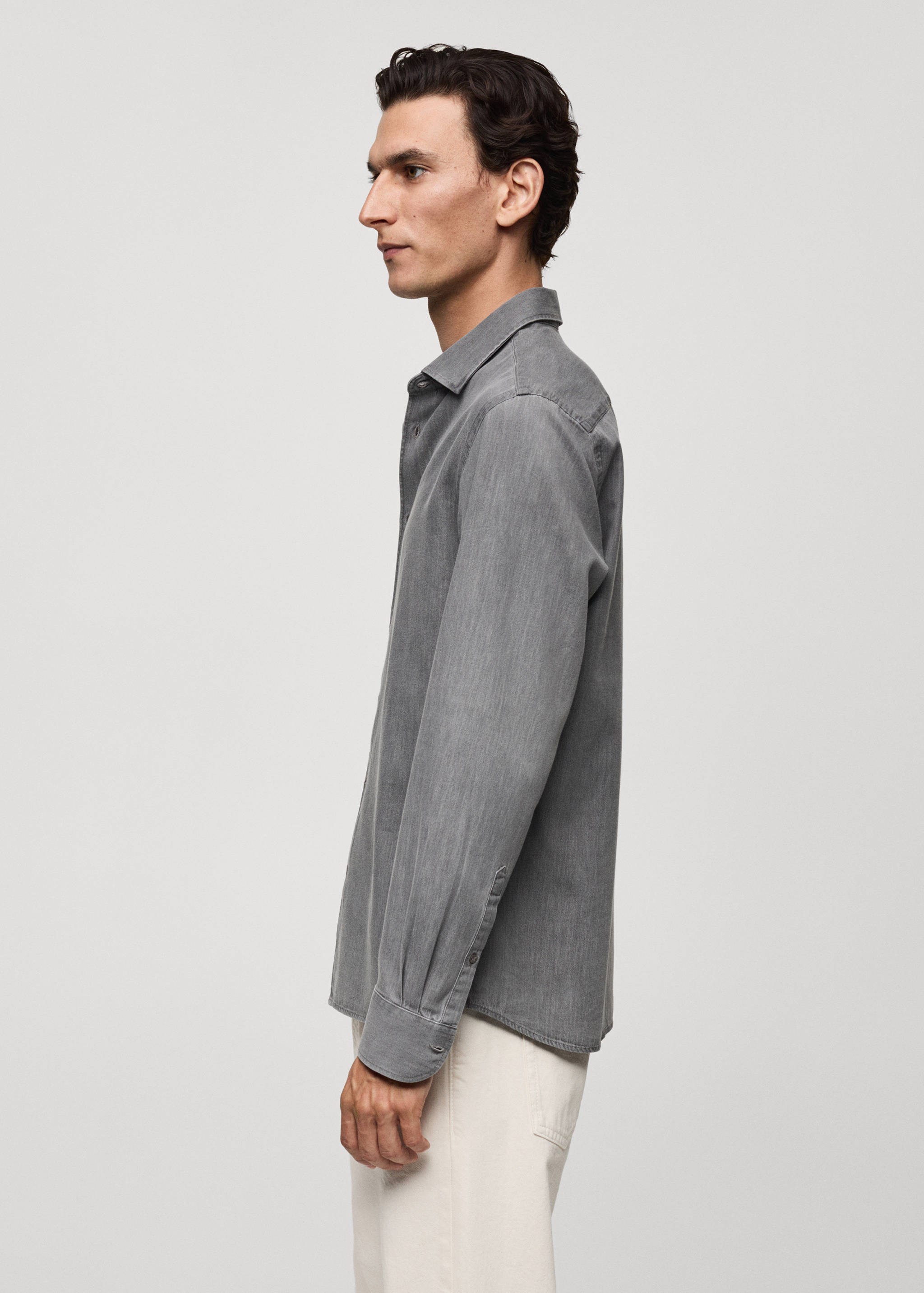 Chemise regular-fit chambray coton - Détail de l'article 2