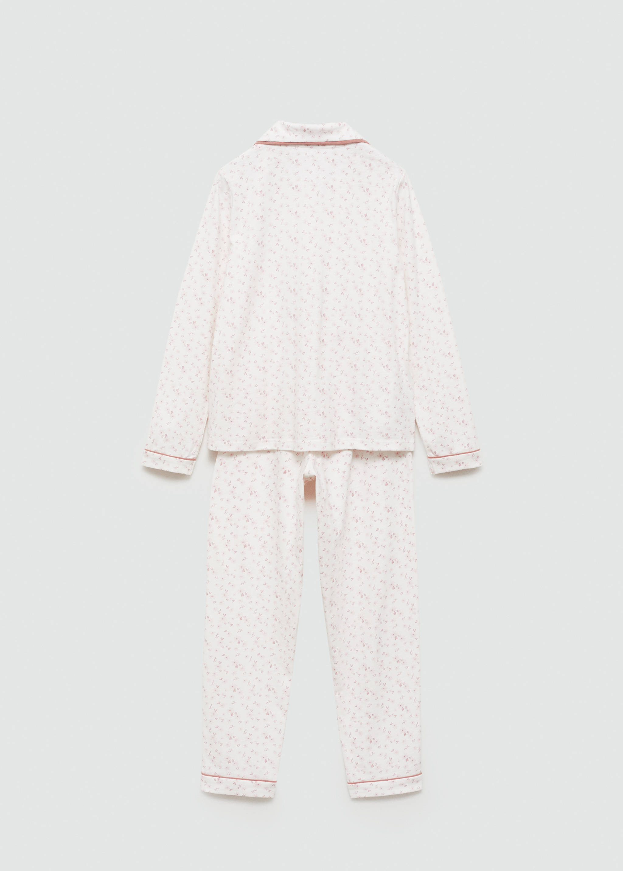 Printed cotton pyjamas - Reverse of the article