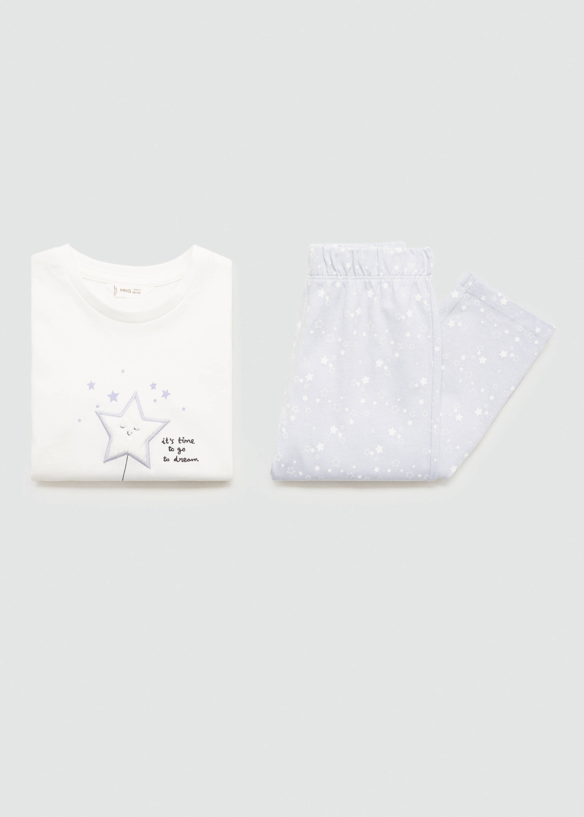 Long star-print pyjamas - Details of the article 8