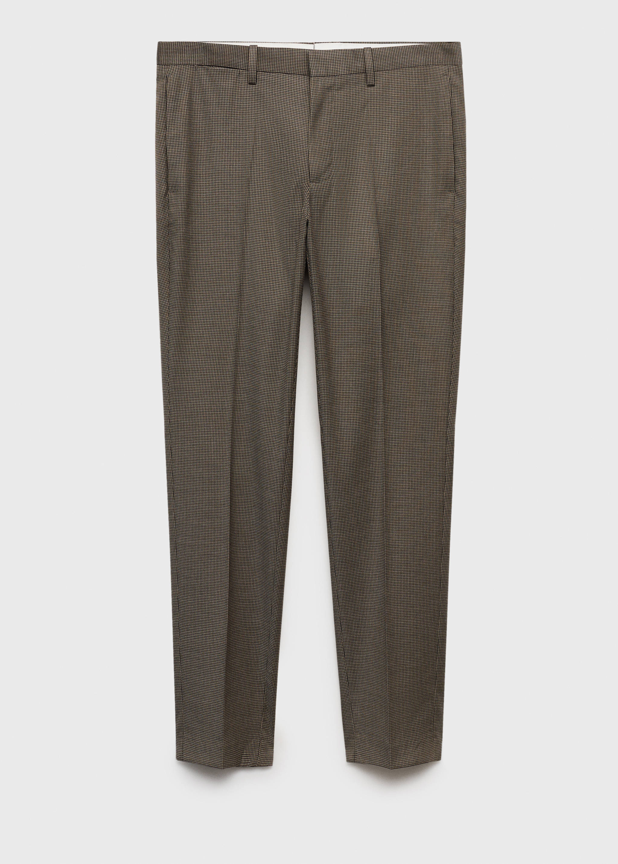 Herringbone super slim- fit suit trousers - Article without model