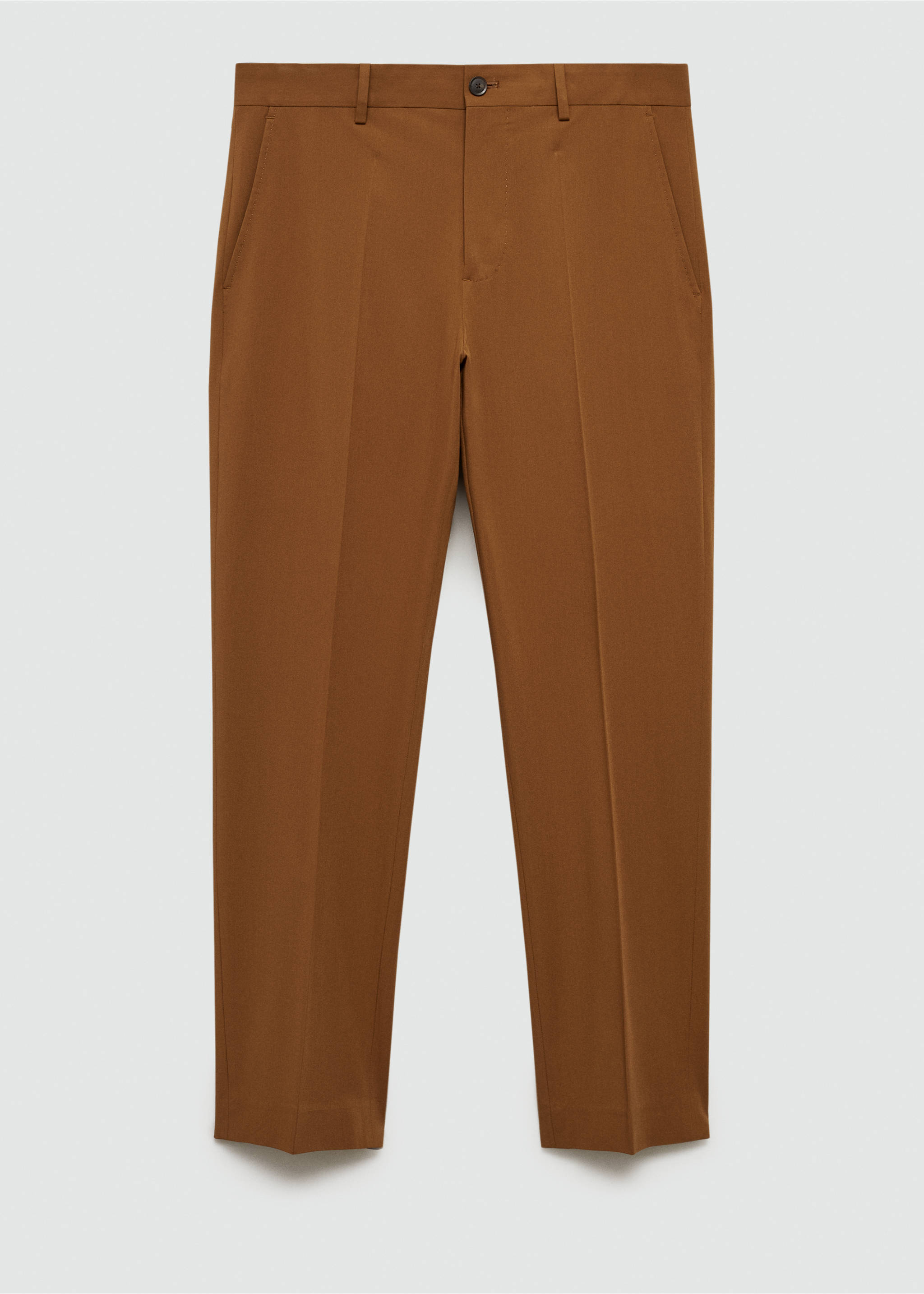 Костюмные брюки slim fit - Изделие без модели, Золотисто-оранжевый. Ref: 77044445-00.