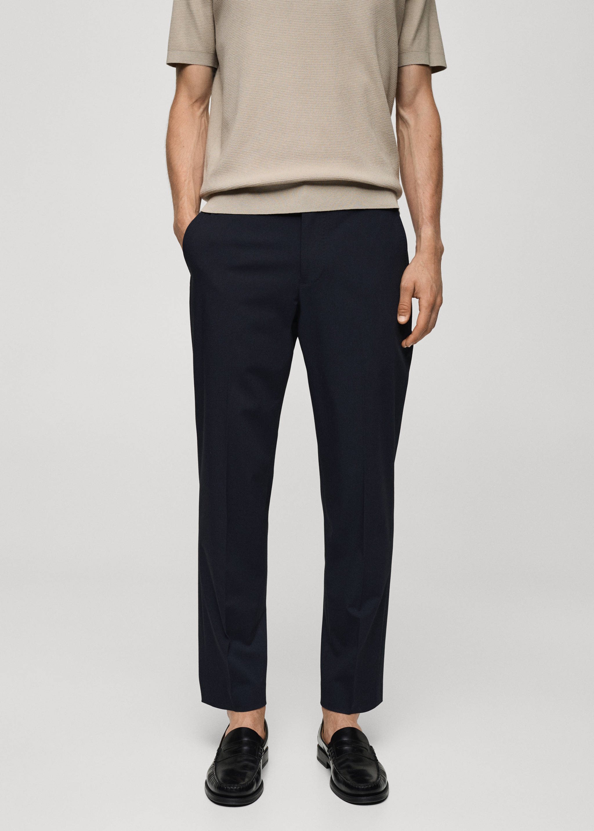 Pantalon de costume slim fit - Plan moyen