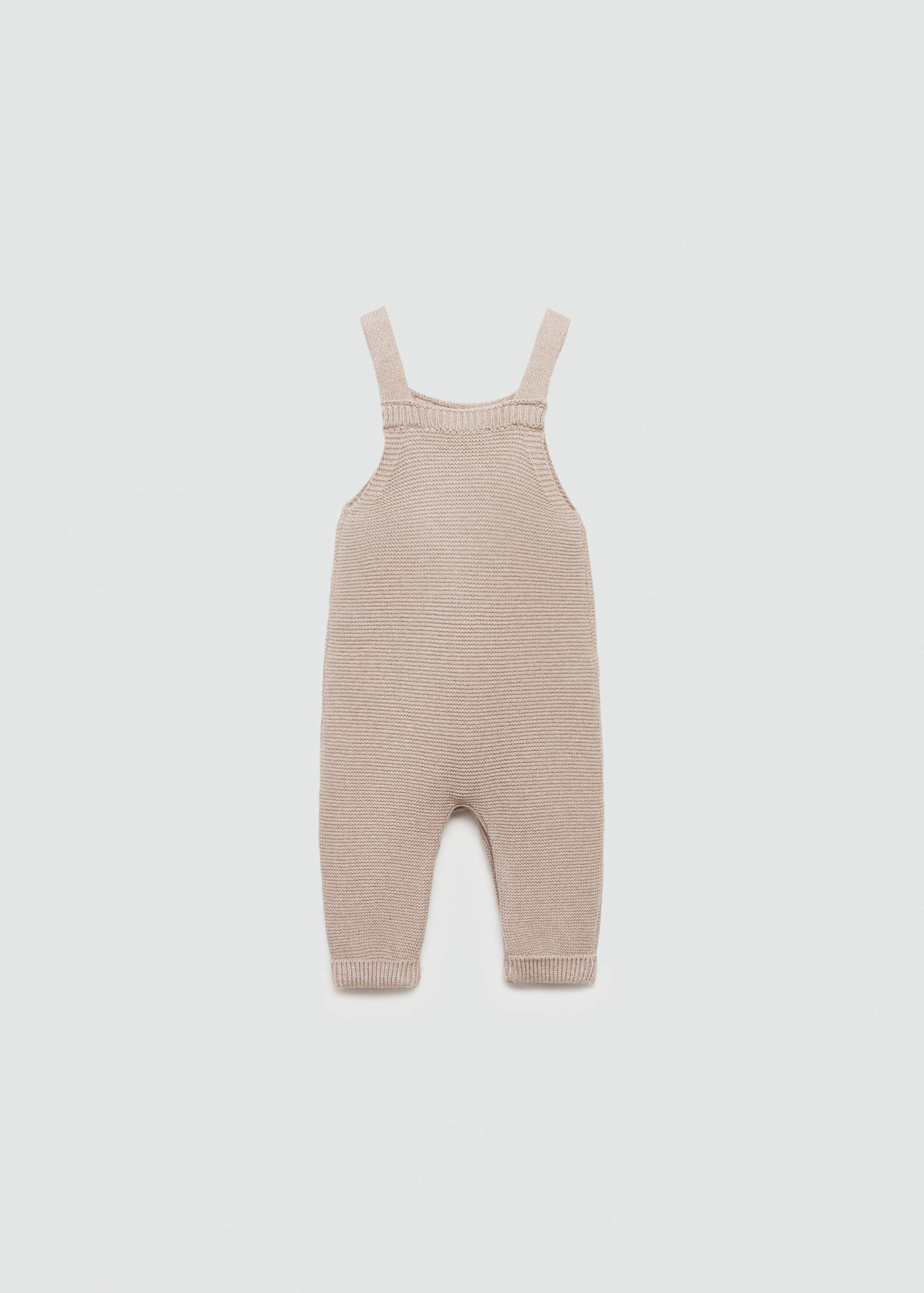 Cotton knit dungarees - Reverse of the article