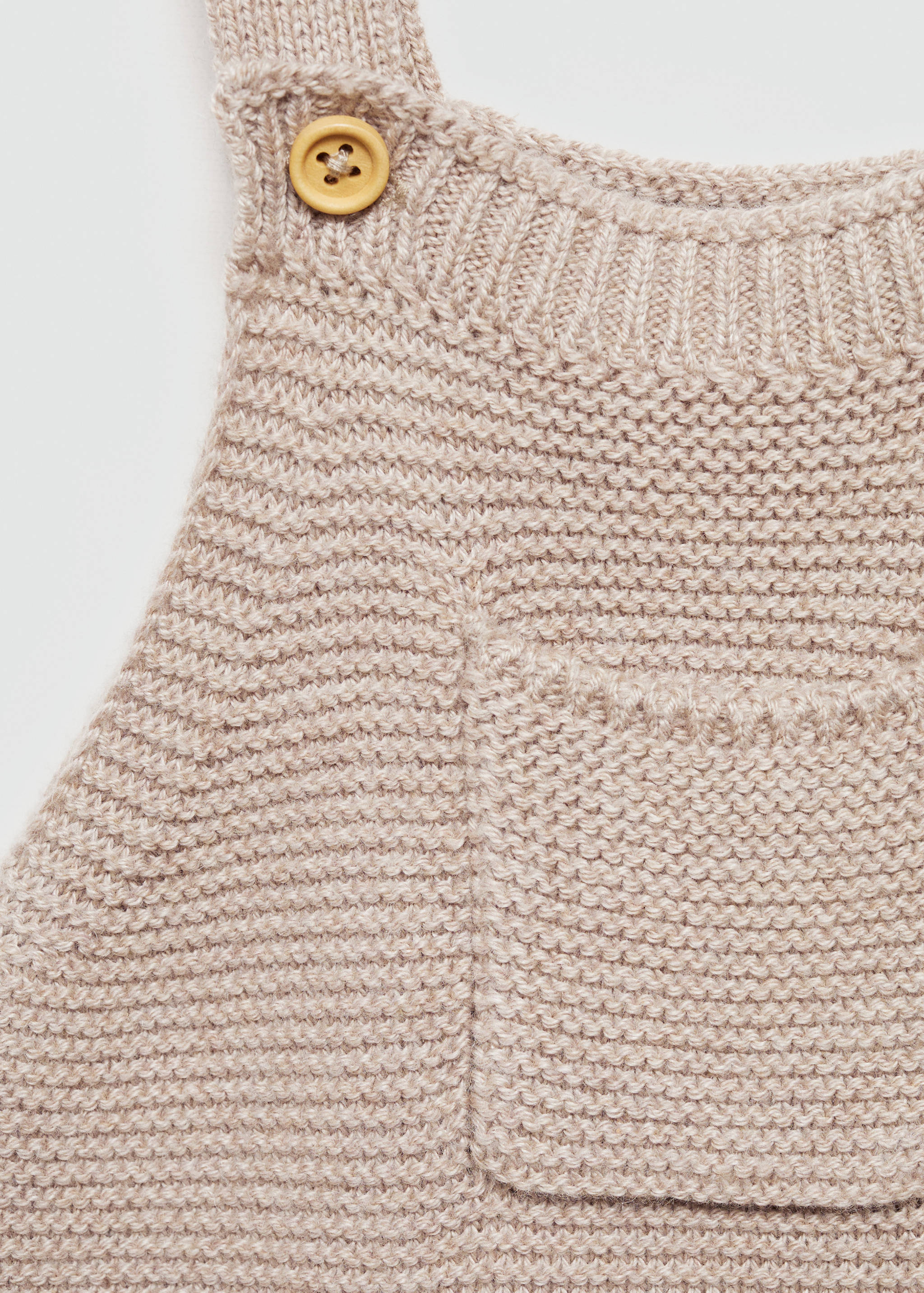 Cotton knit dungarees - Details of the article 8