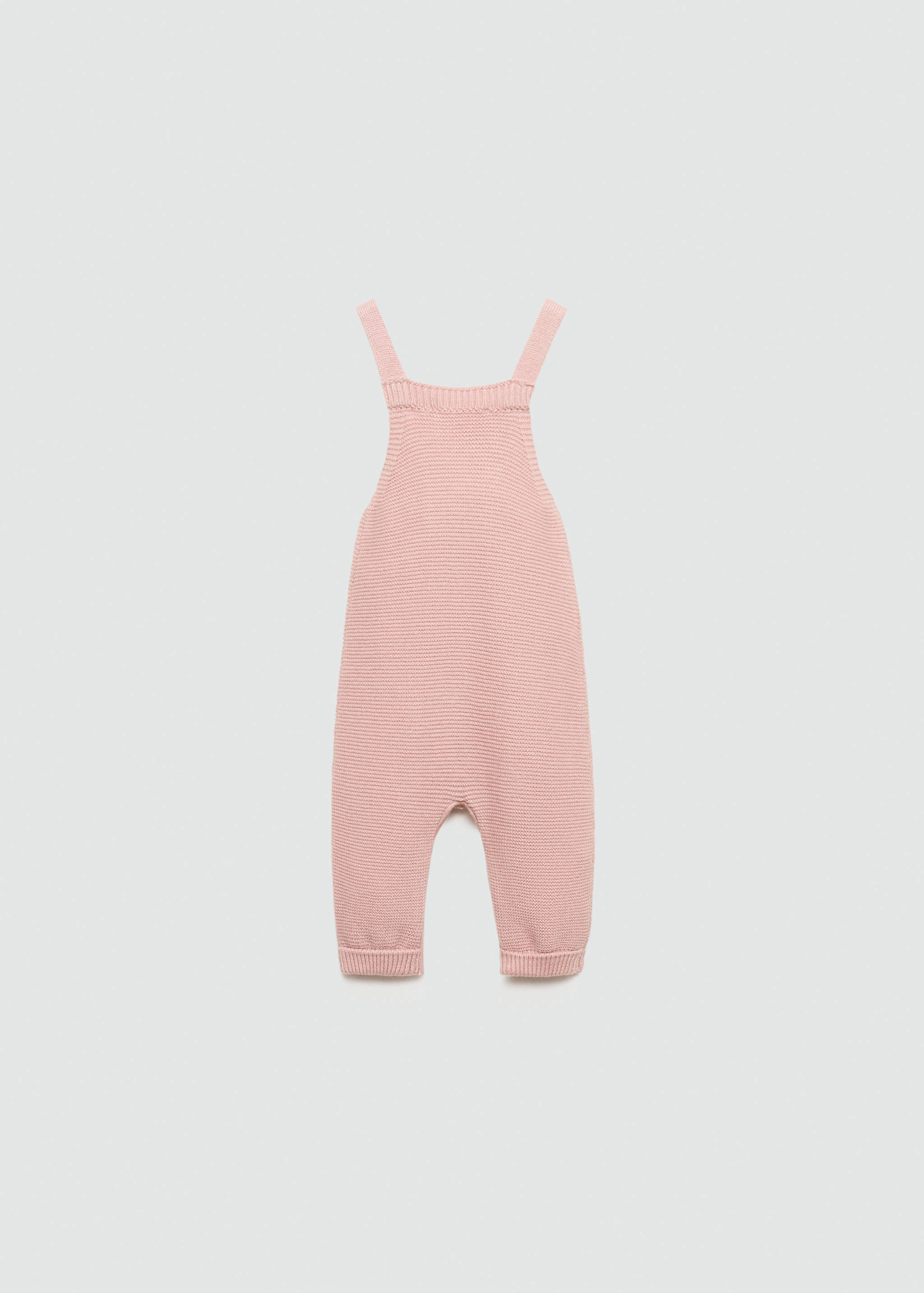 Cotton knit dungarees - Reverse of the article