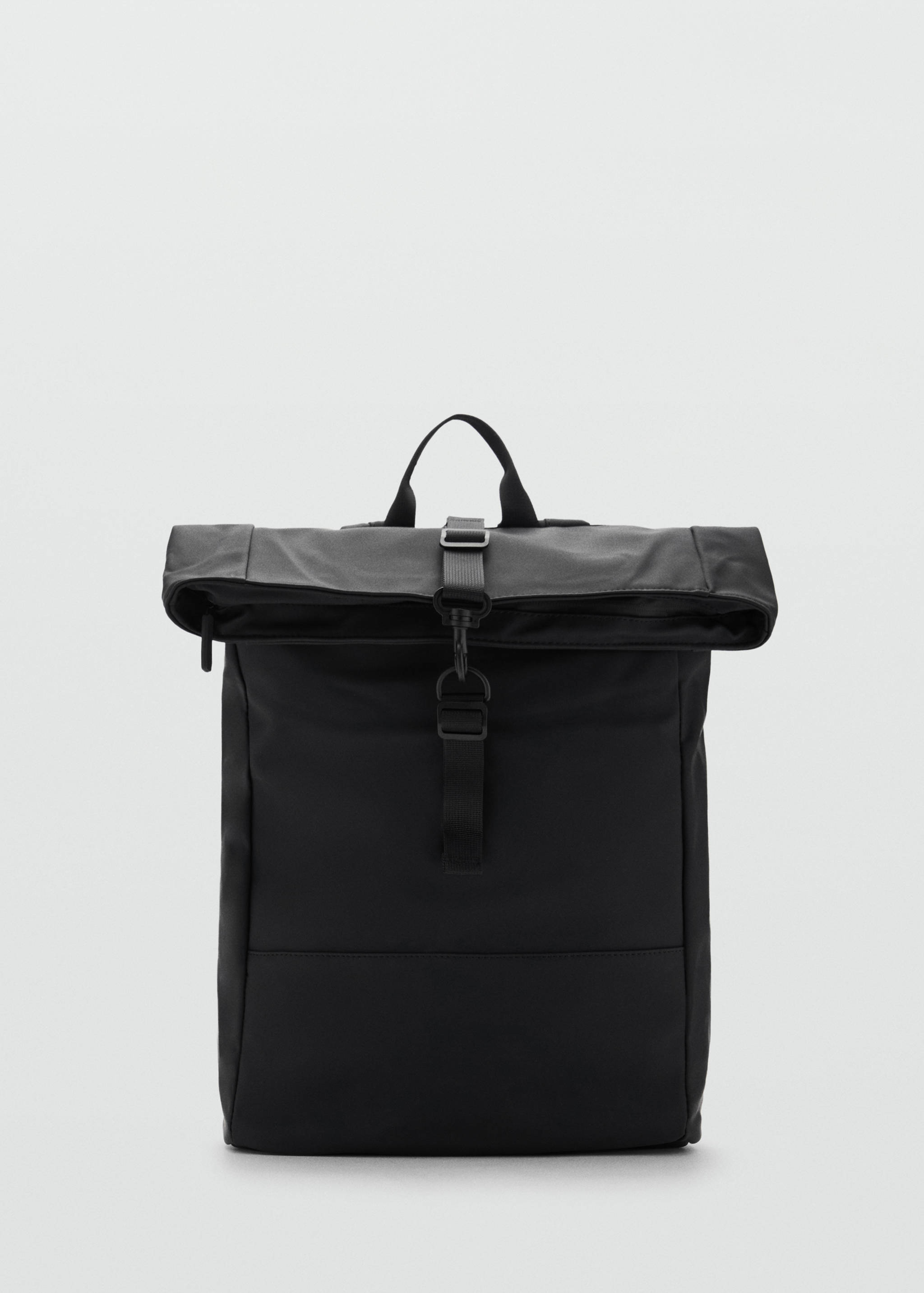 Rubberized backpack with flap closure - Article without model