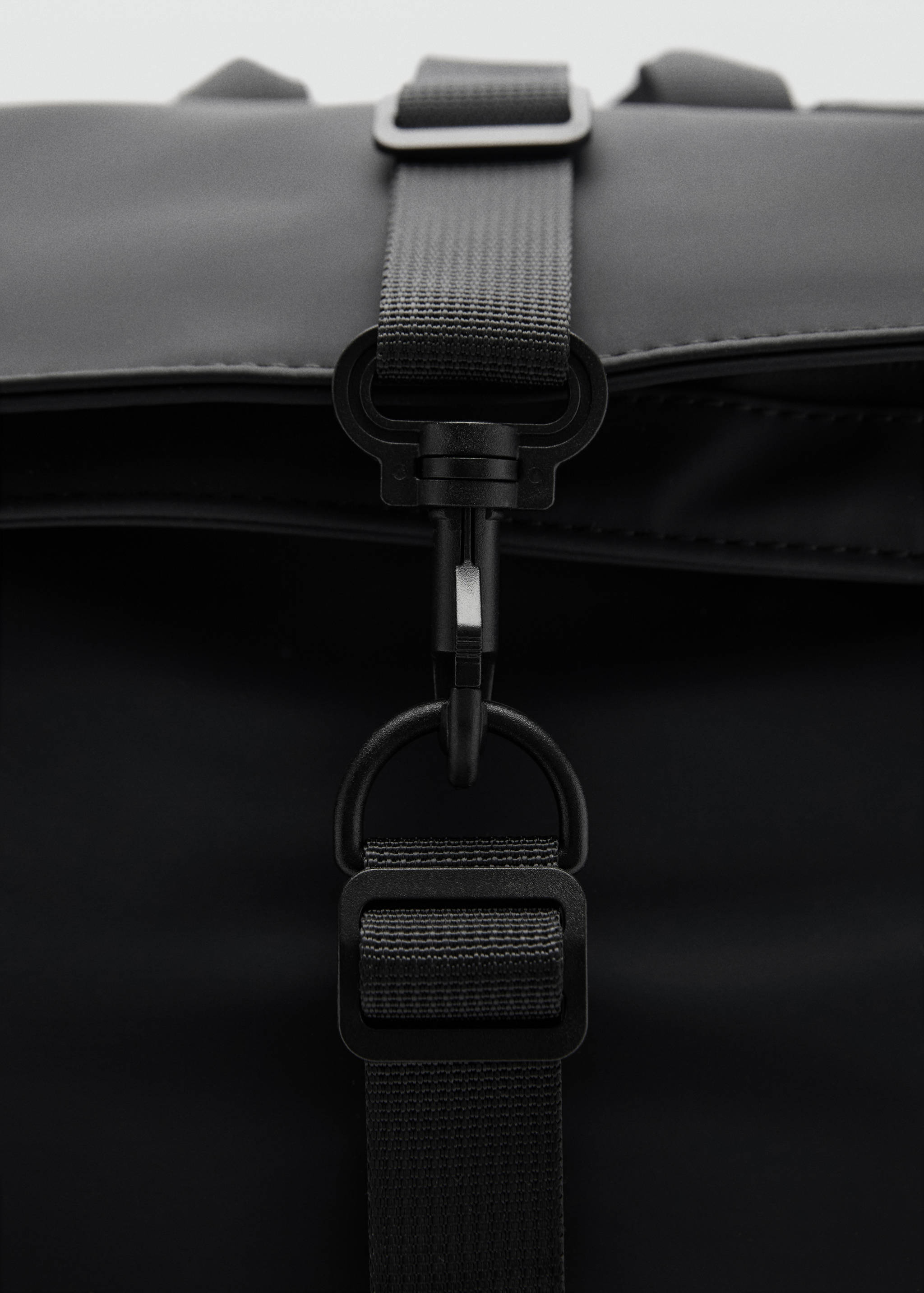 Rubberized backpack with flap closure - Details of the article 1