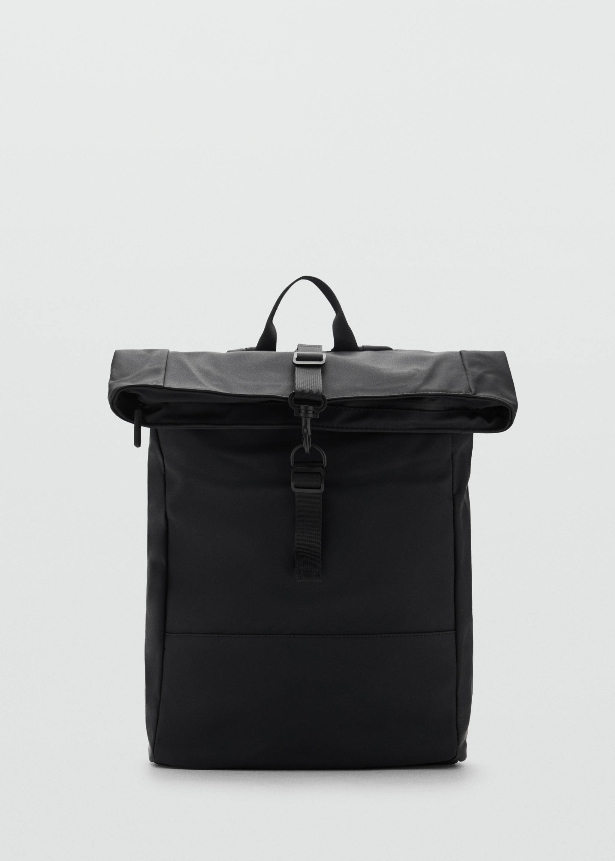 Rubberized backpack with flap closure - Article without model