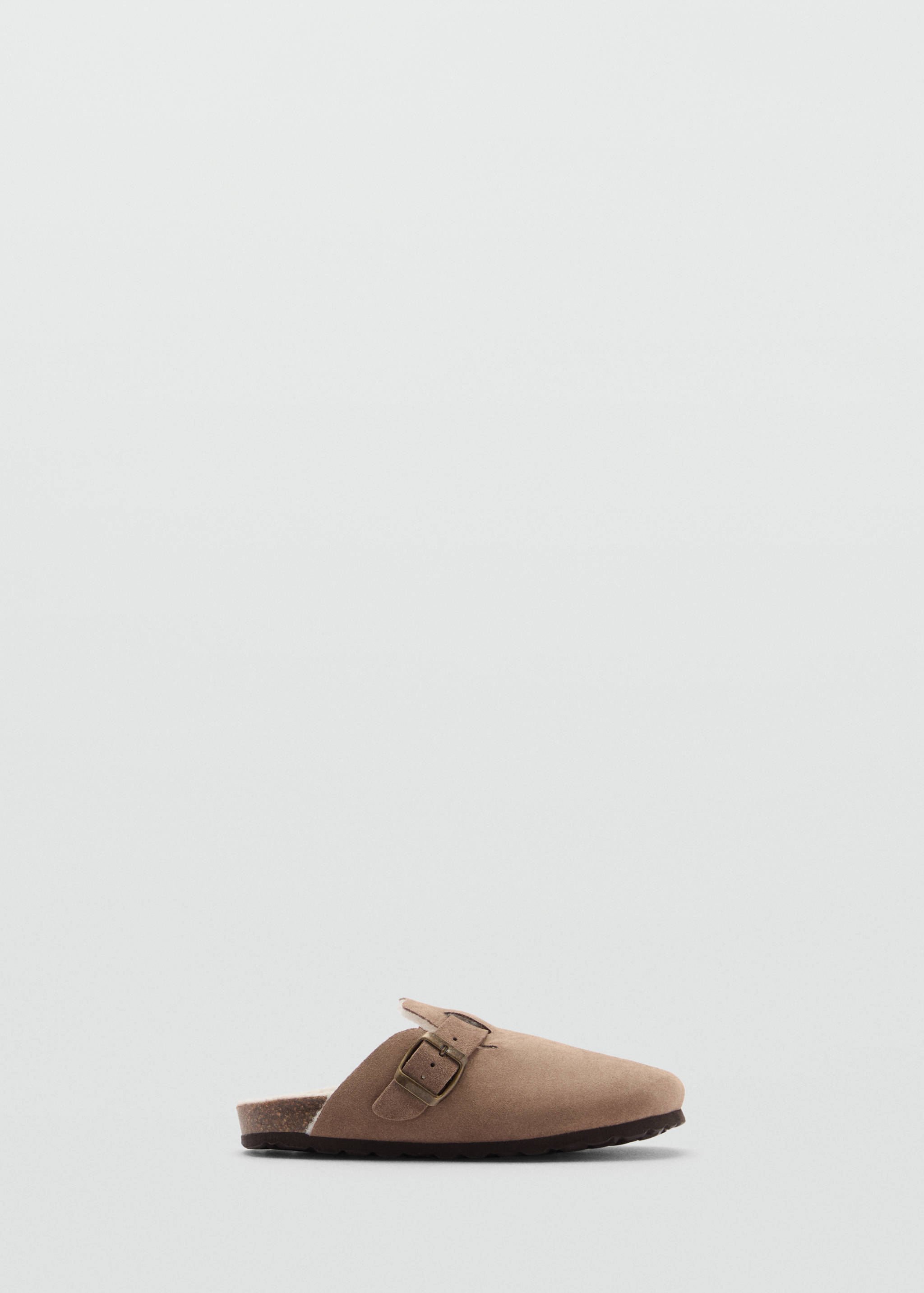 Sheepskin clogs with fur-effect lining - Article without model