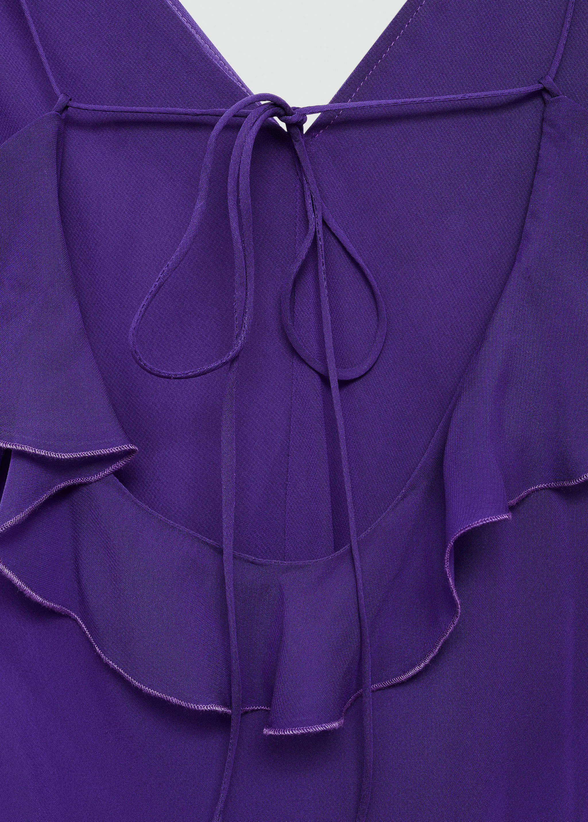 Ruffled chiffon dress - Details of the article 0