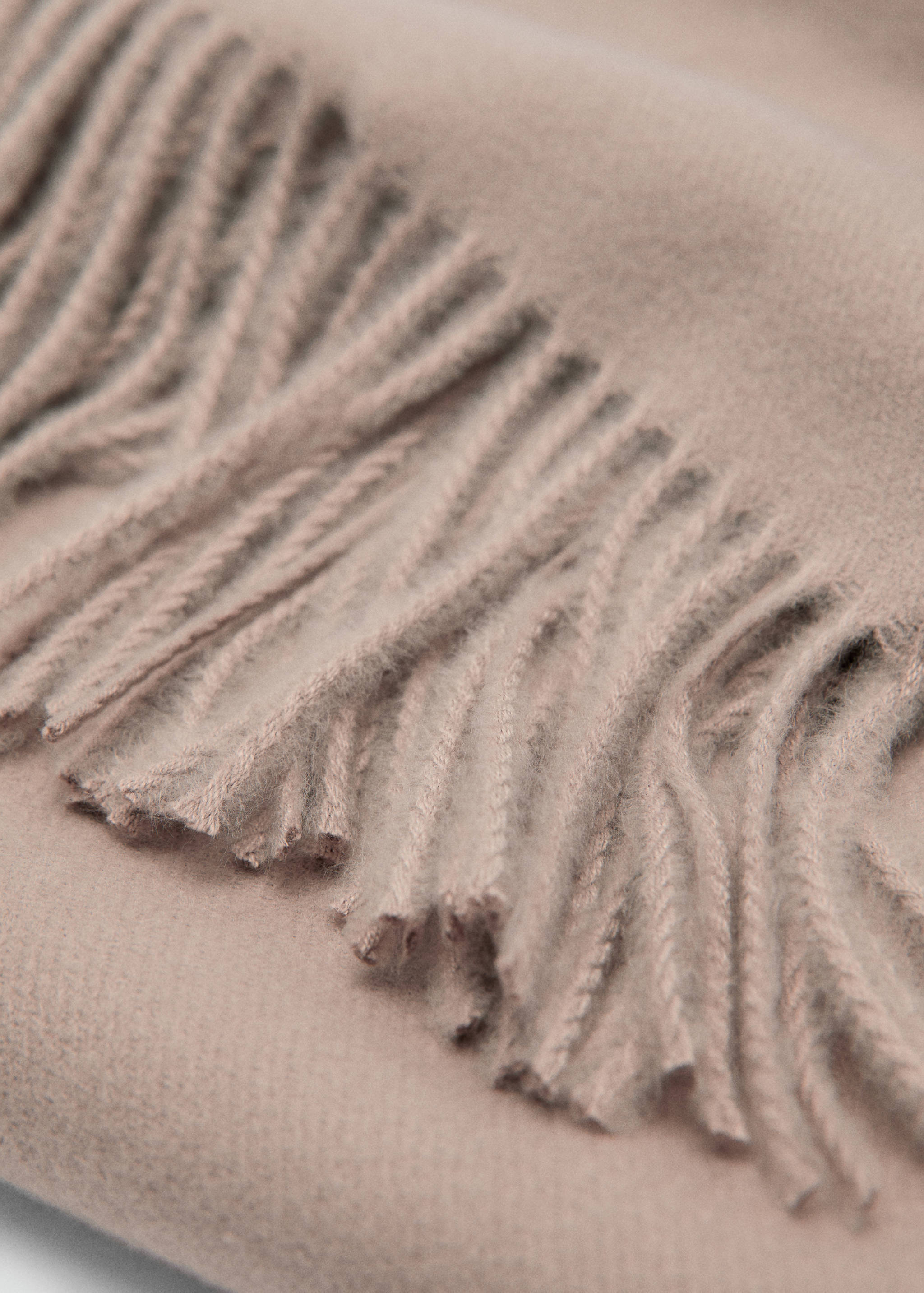 Fringed edge scarf - Medium plane