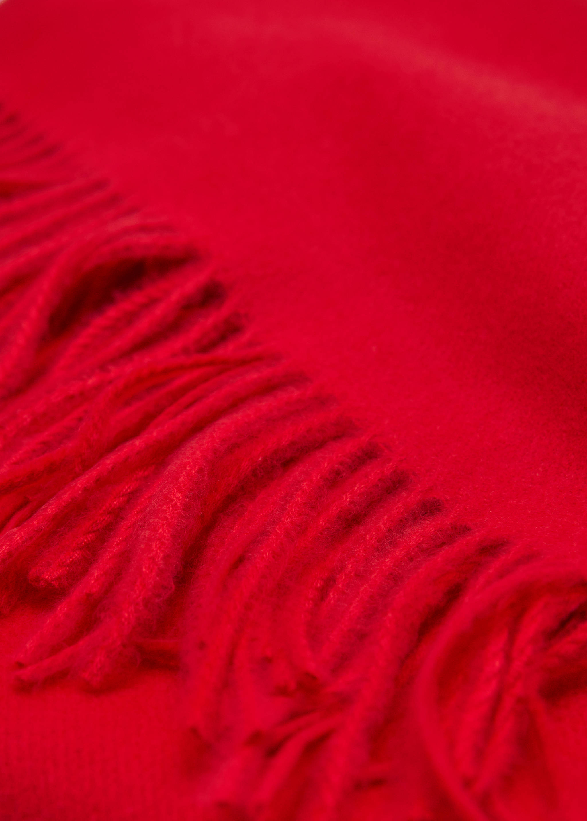 Fringed edge scarf - Medium plane