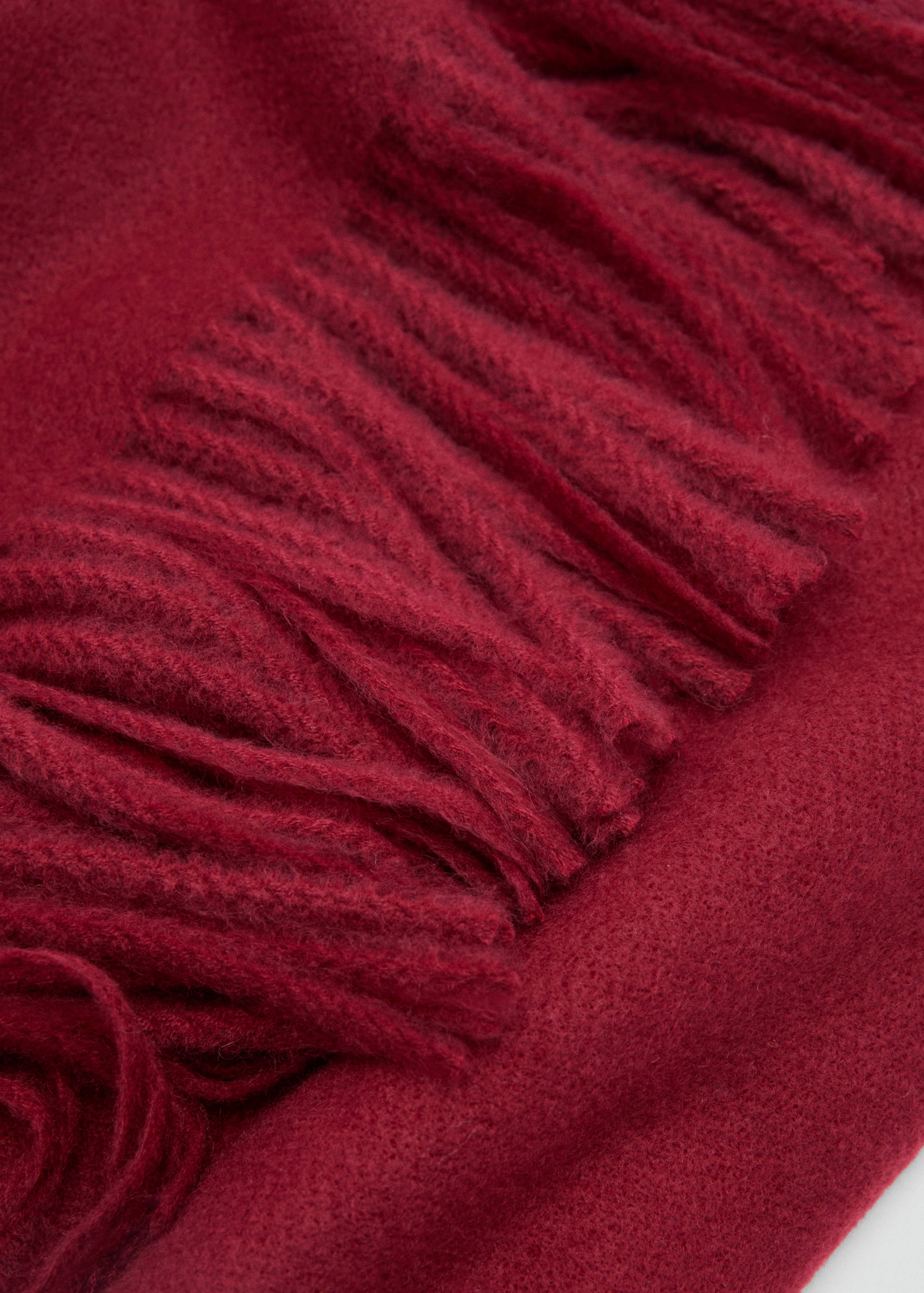 Fringed edge scarf - Medium plane