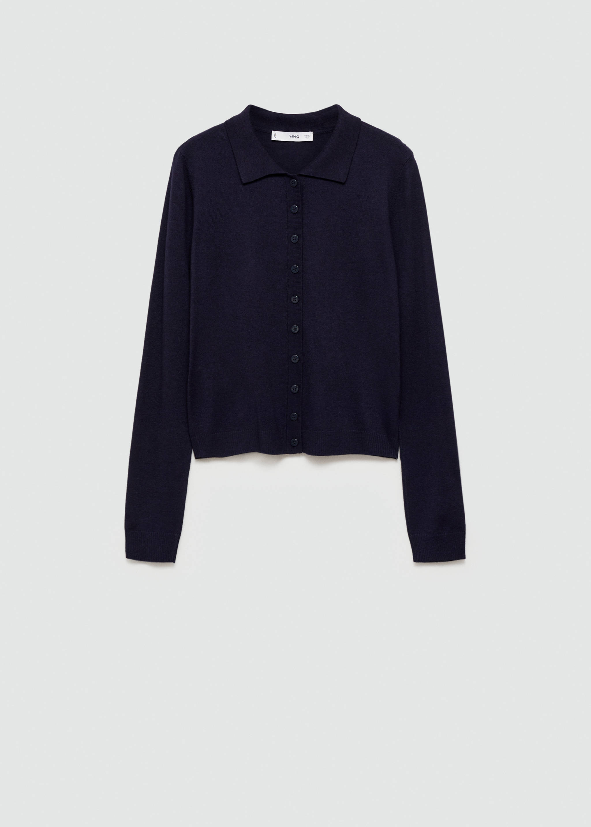 Polo-neck cardigan - Article without model