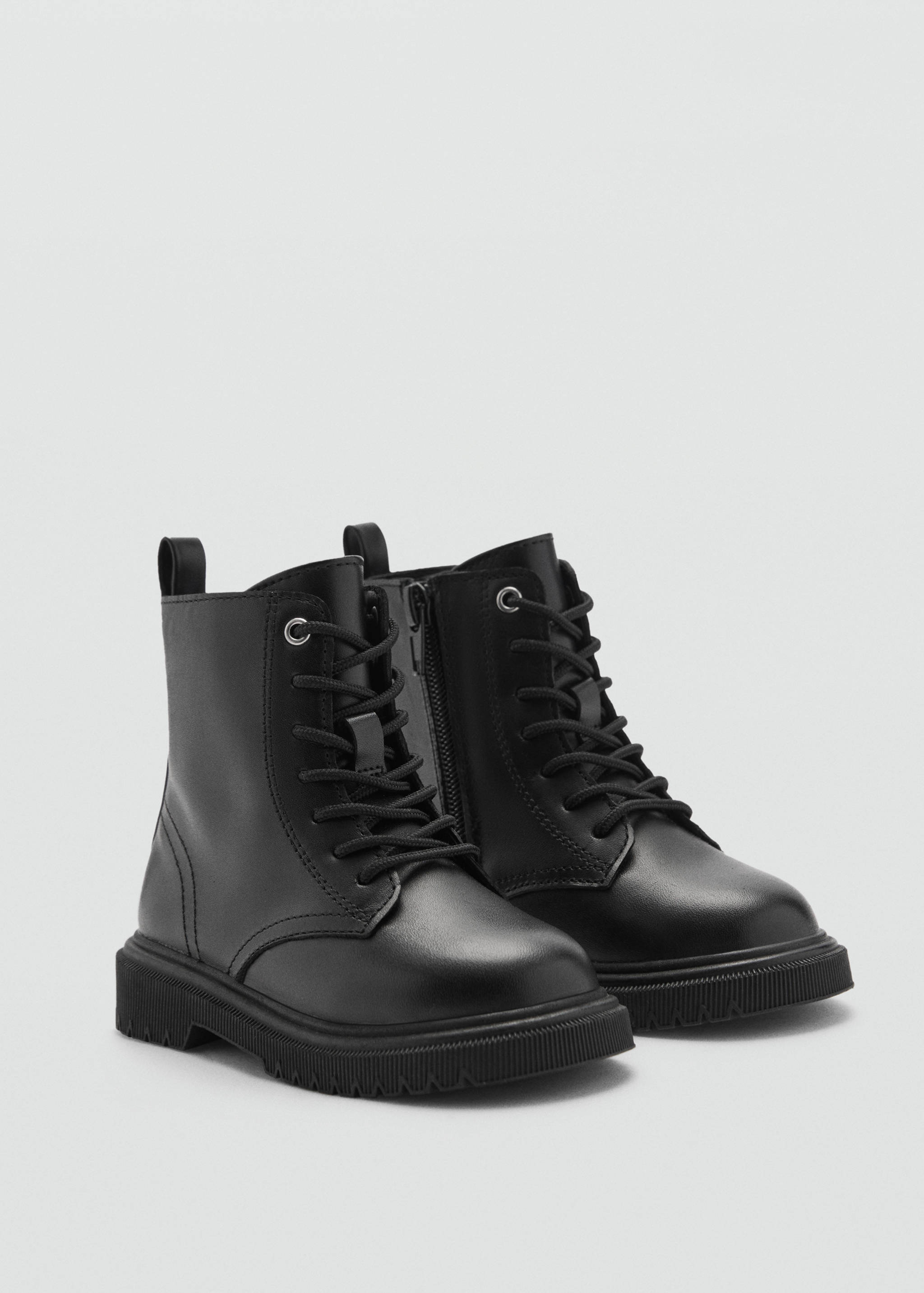Leather lace-up boots - Medium plane