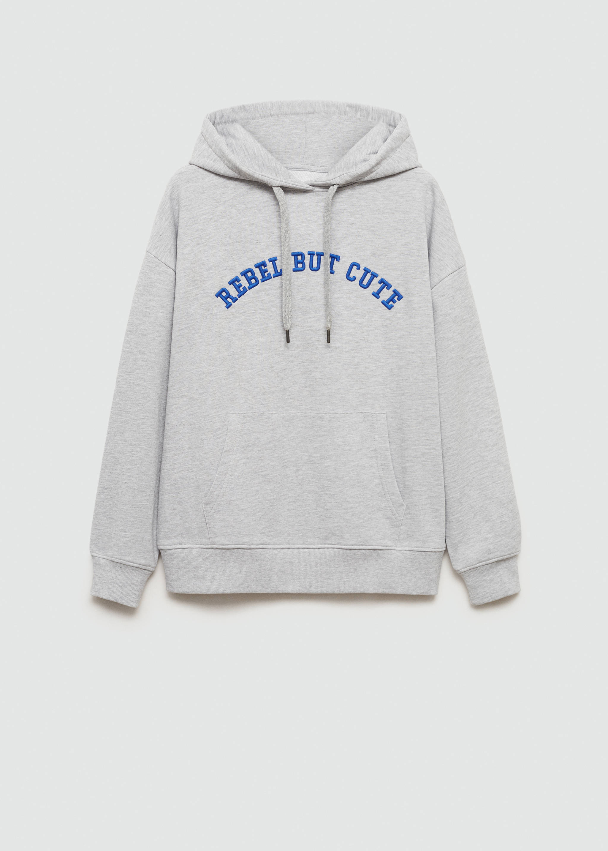 Embroidered message sweatshirt - Article without model