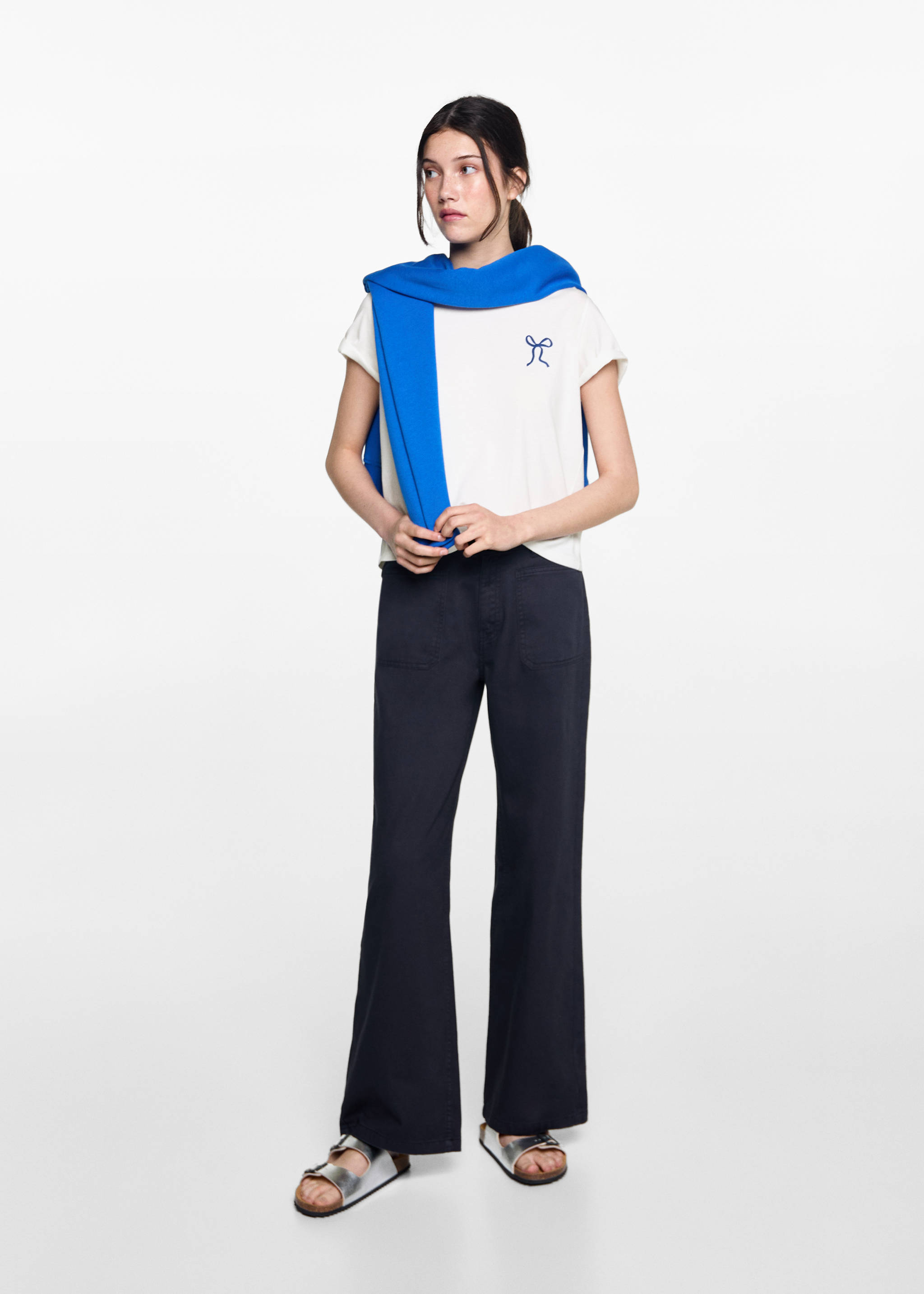 Bow cotton T-shirt - General plane