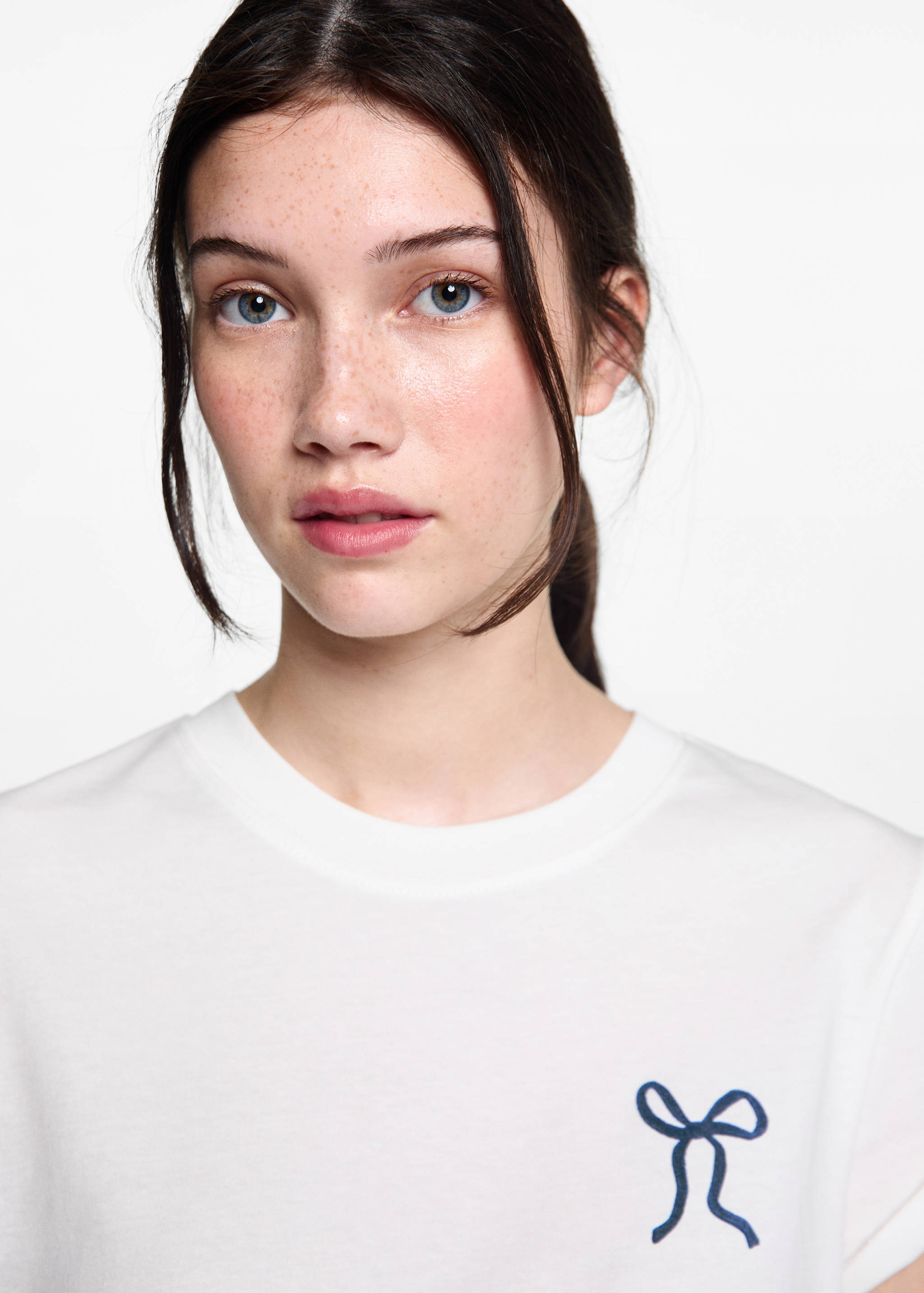 Bow cotton T-shirt - Details of the article 1