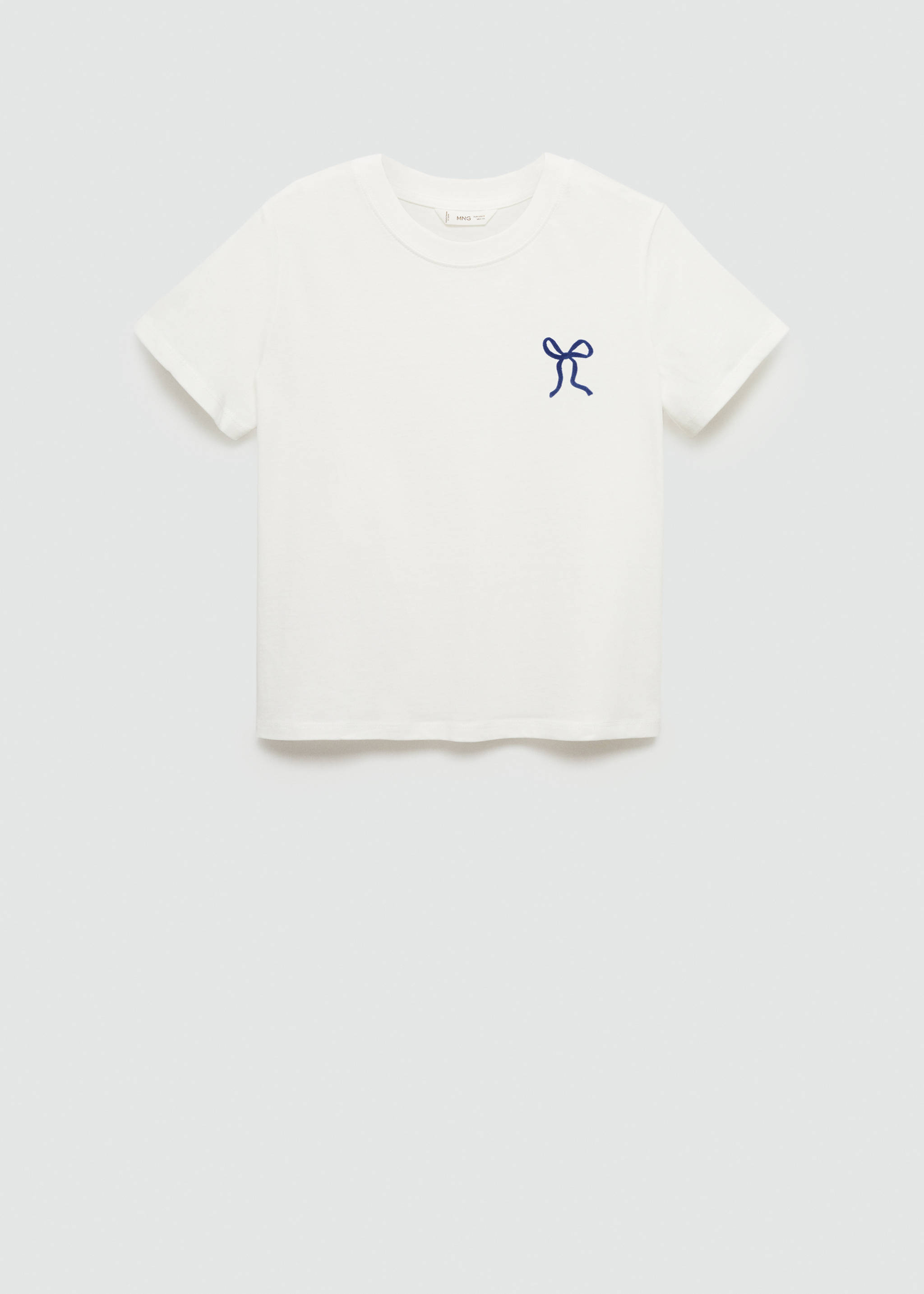 Bow cotton T-shirt - Article without model