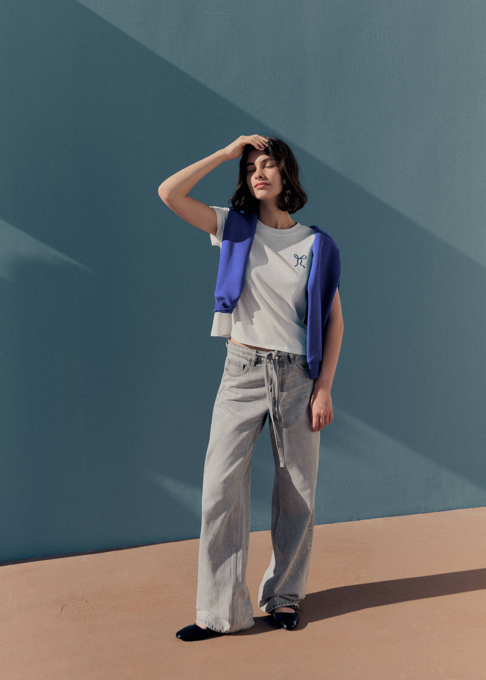 Bow cotton T-shirt - Details of the article 5