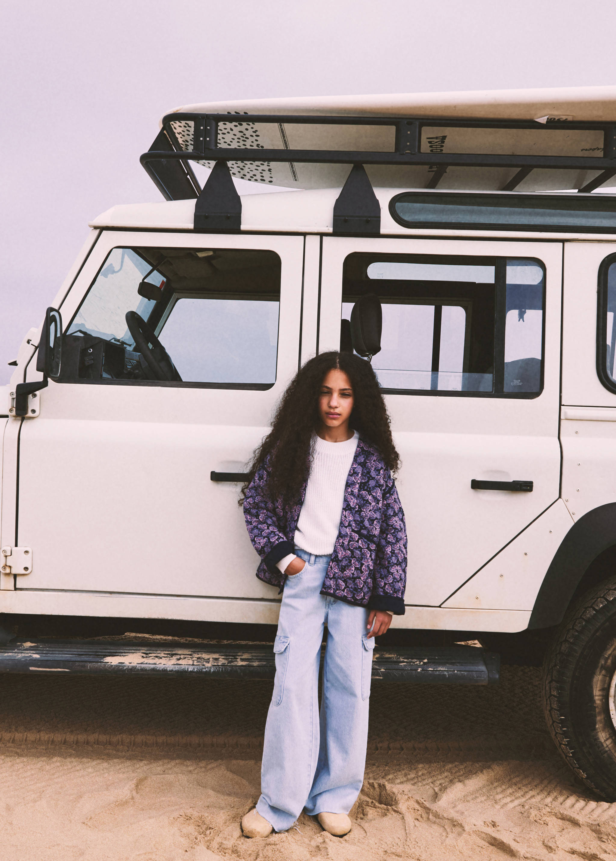 Veste en imprimé floral - Plan général