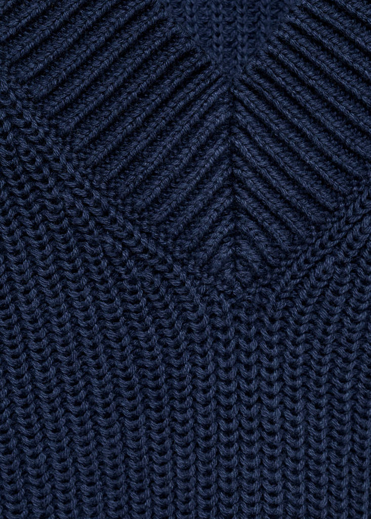 V-neck sweater — Dark Navy