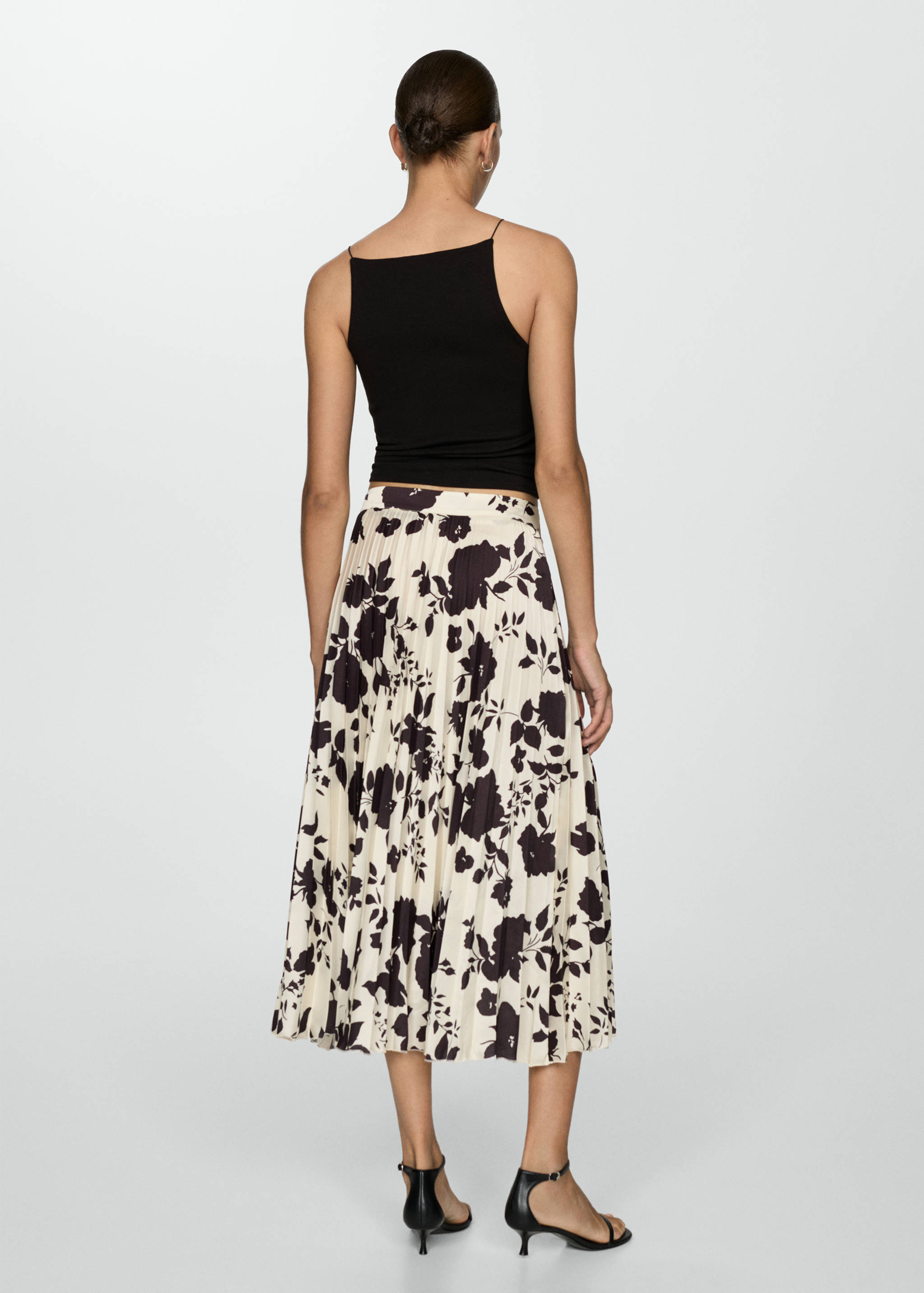 Bedruckter Plisseerock - Rückseite des Artikels