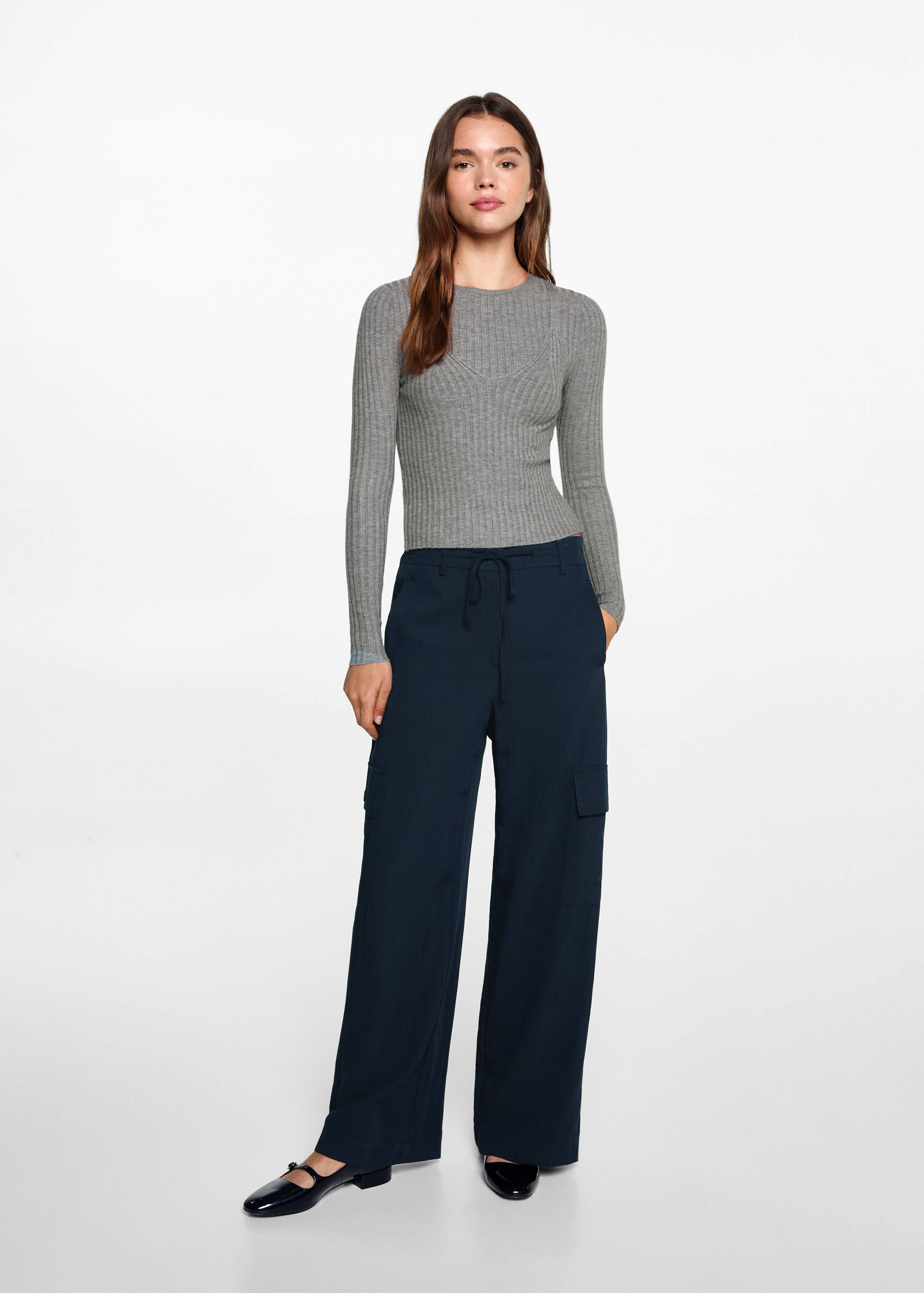 Flowy cargo trousers - General plane