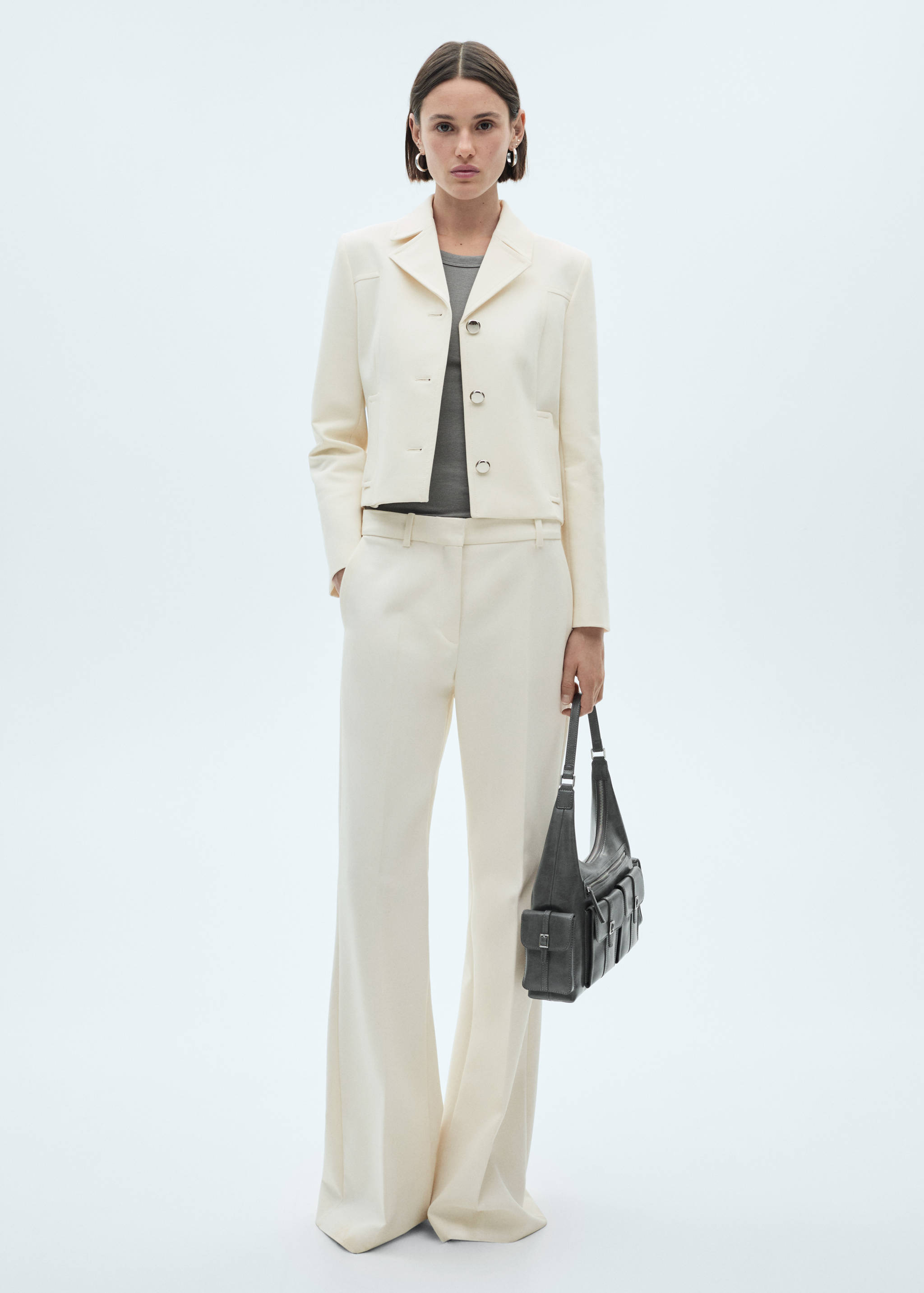 Chaqueta solapas botones metálicos - Plano general