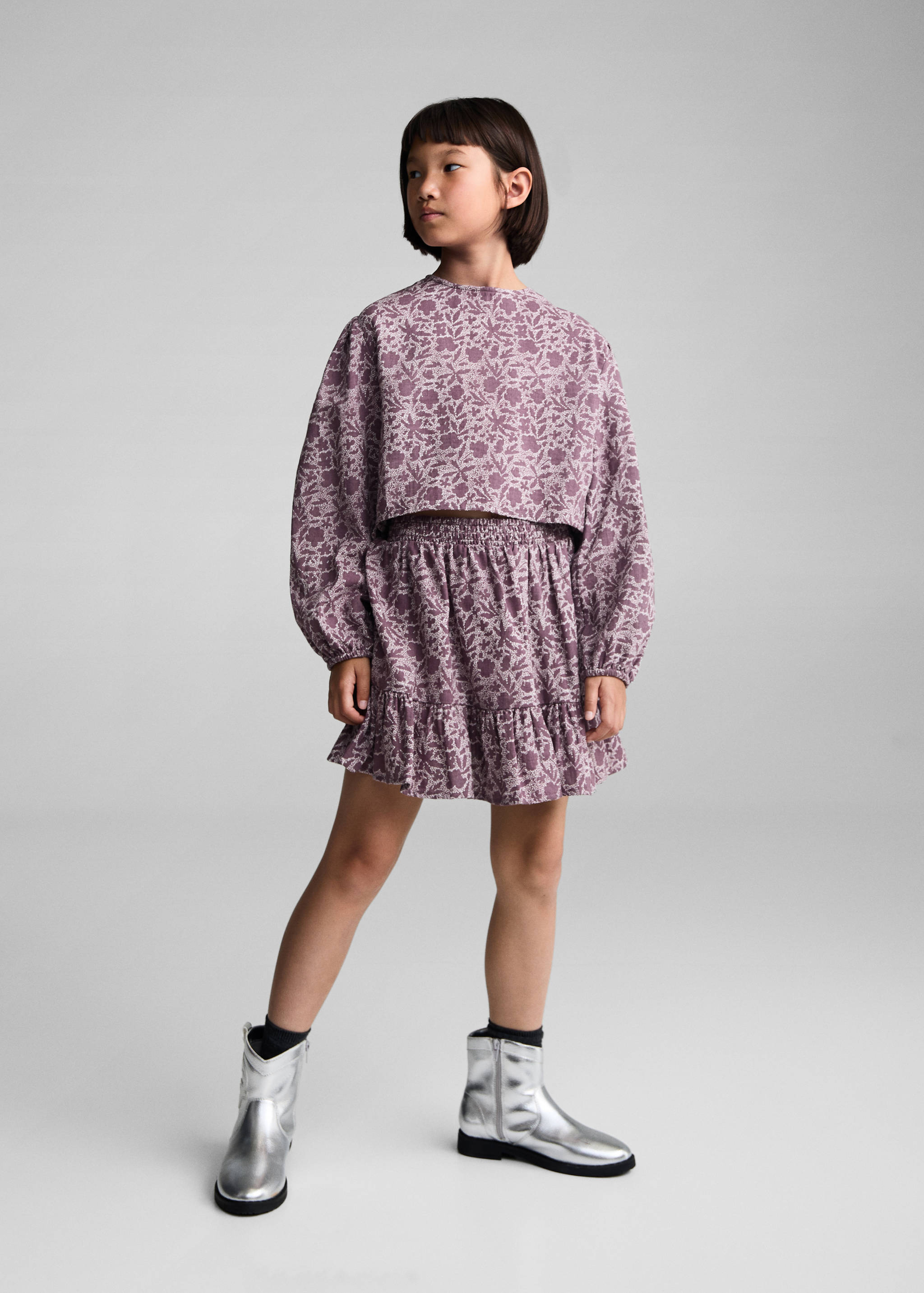 Jupe volants imprimée - Plan général