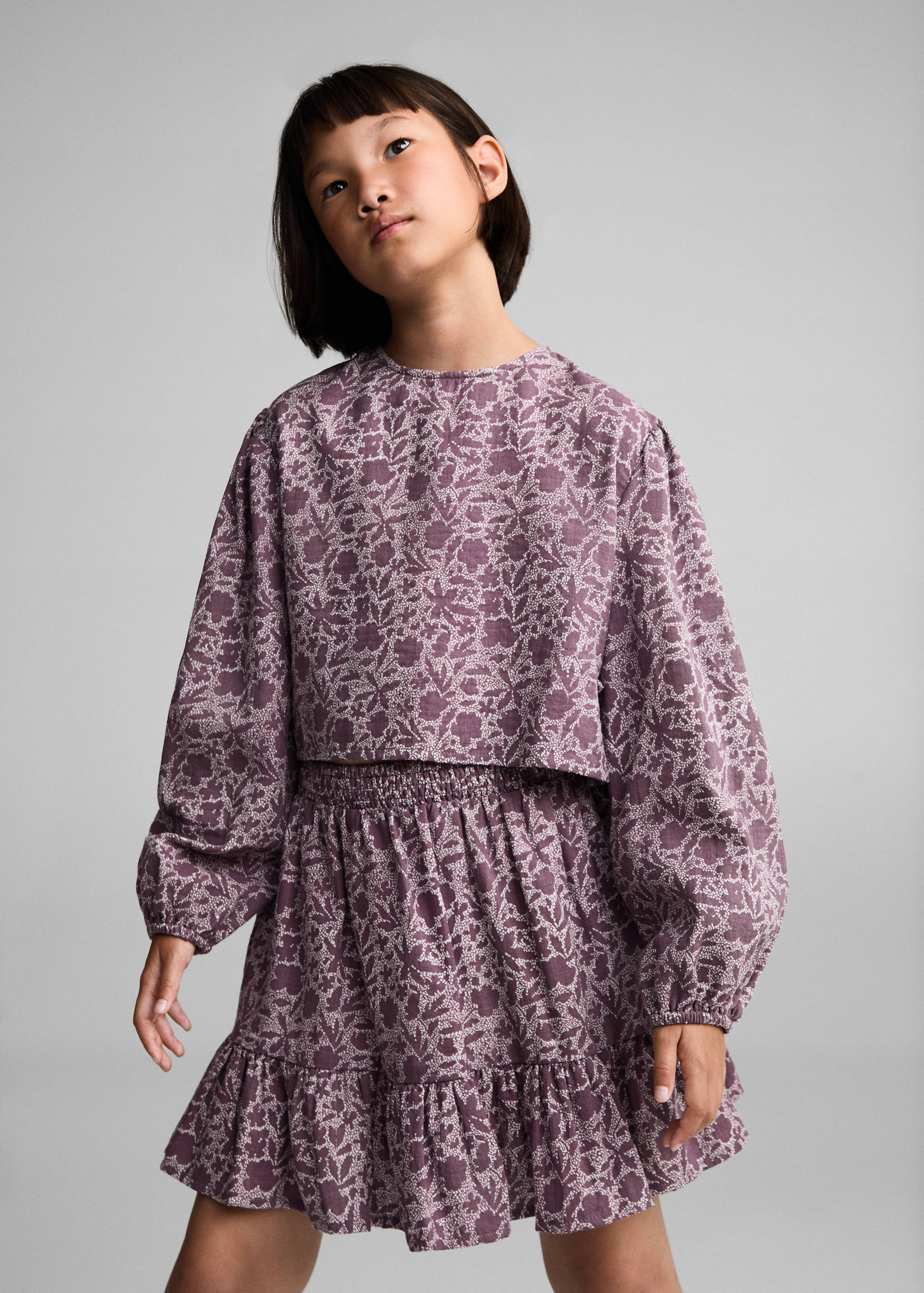 Jupe volants imprimée - Plan moyen