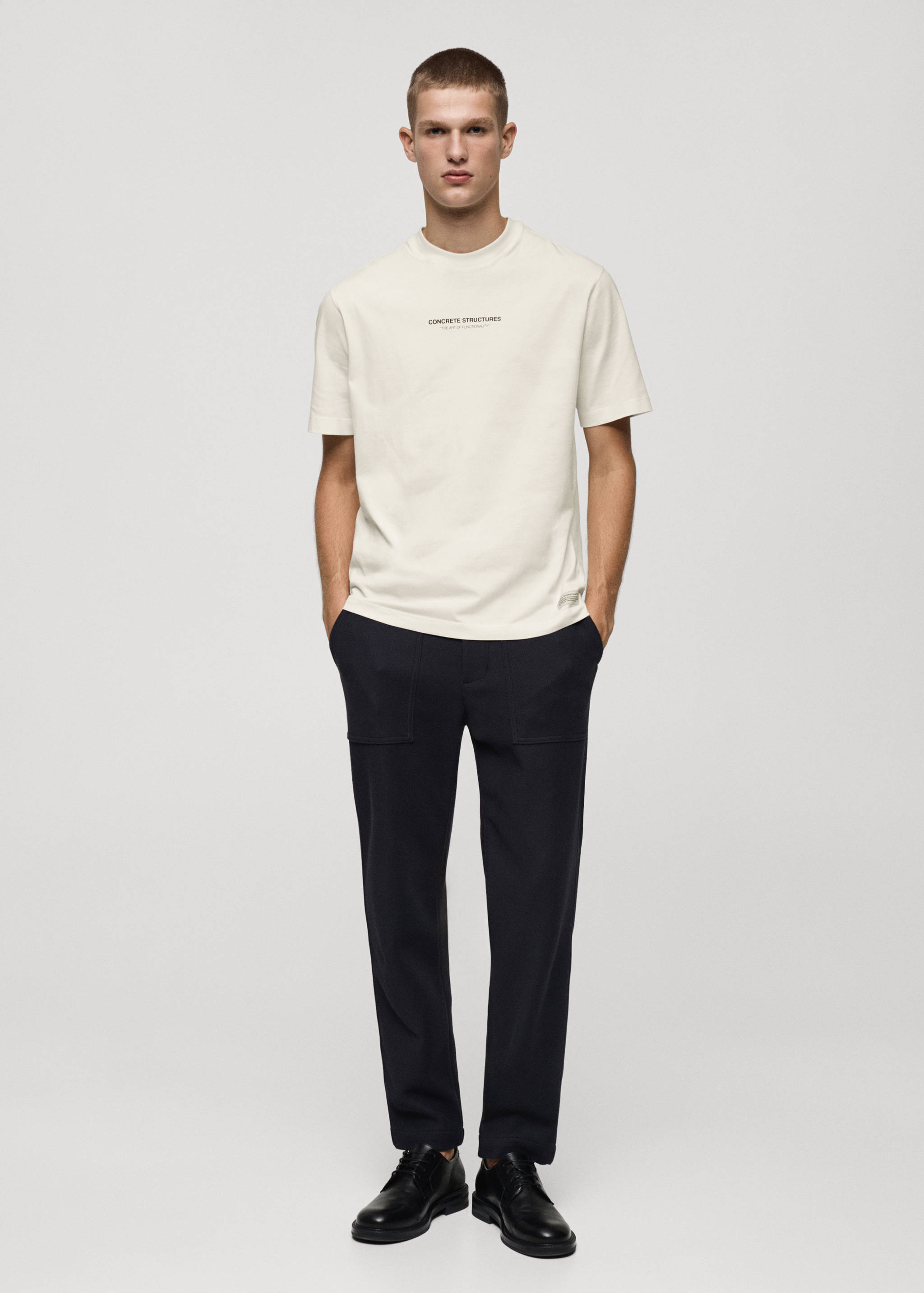 100% cotton t-shirt with printed drawing - General plane