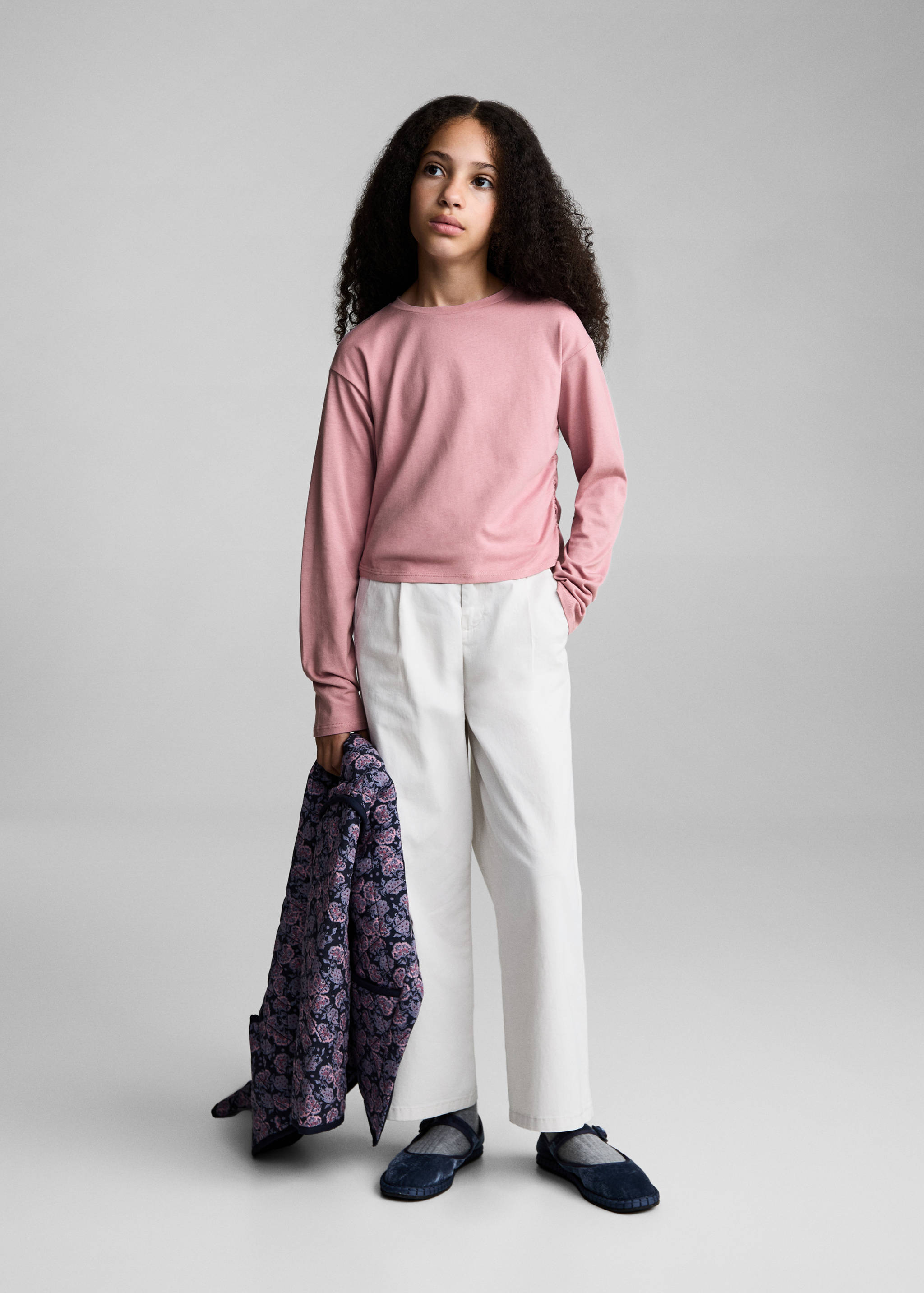 花边细节T恤 - null