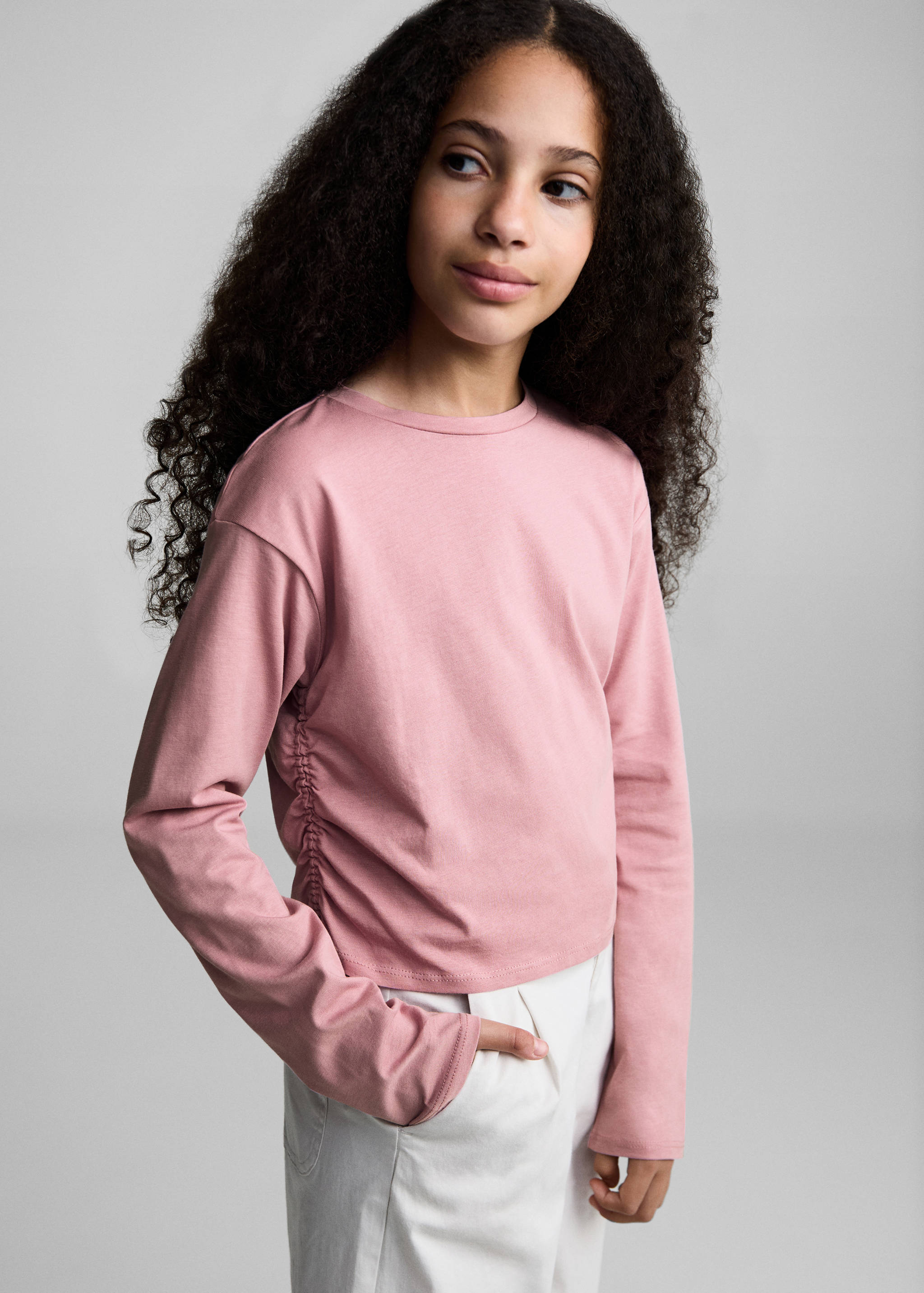 花边细节T恤 - null