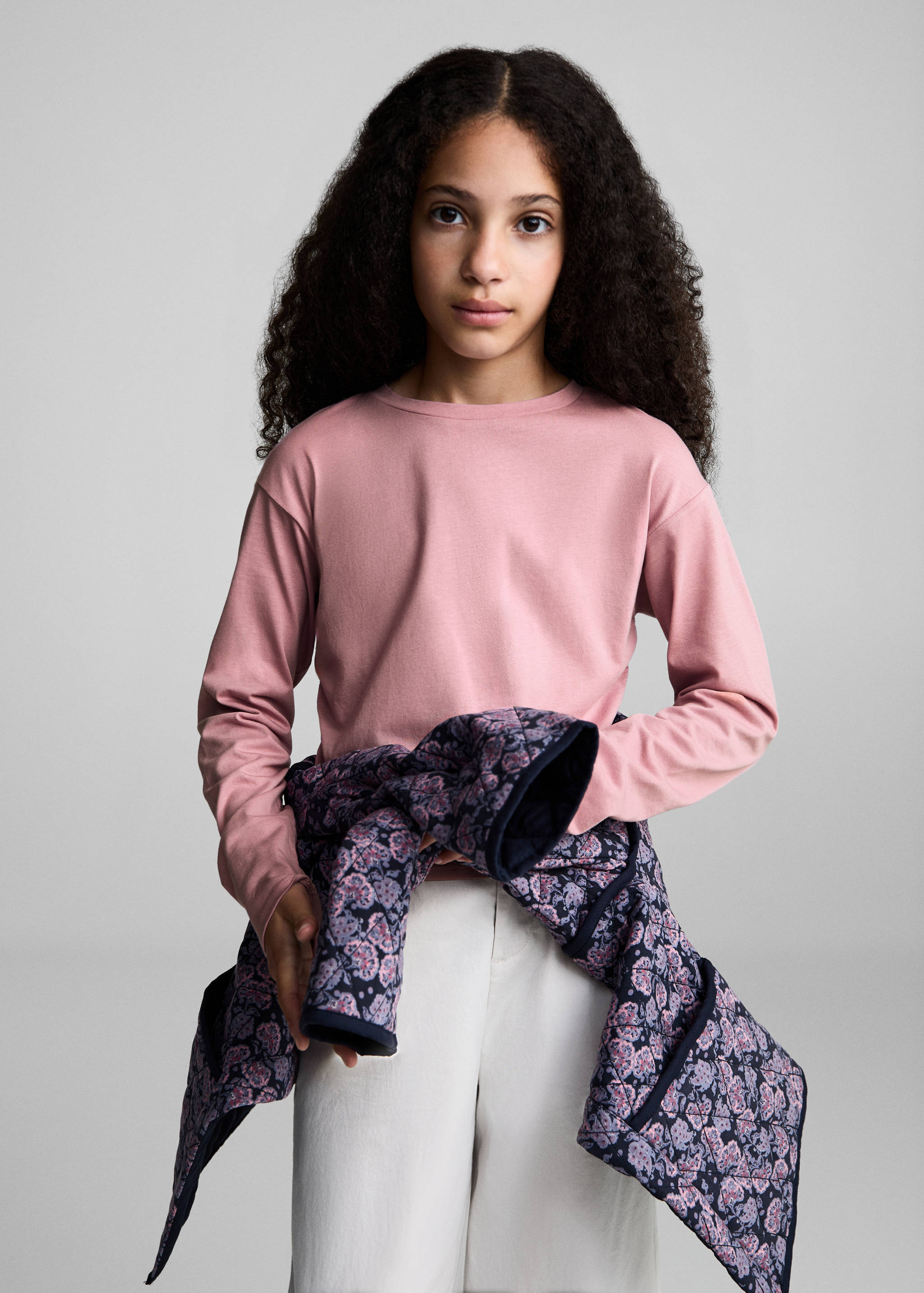 花边细节T恤 - null