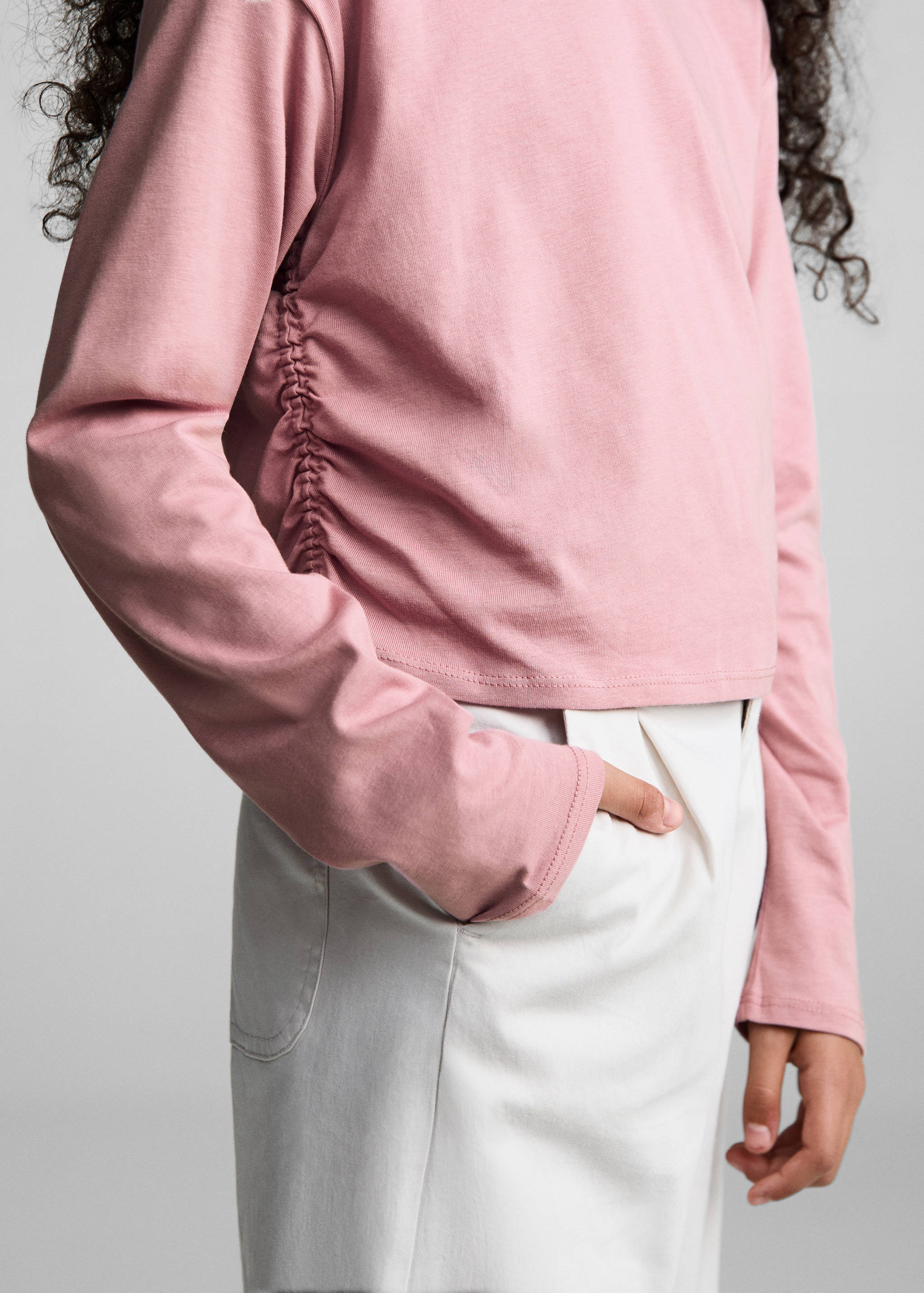 花边细节T恤 - null