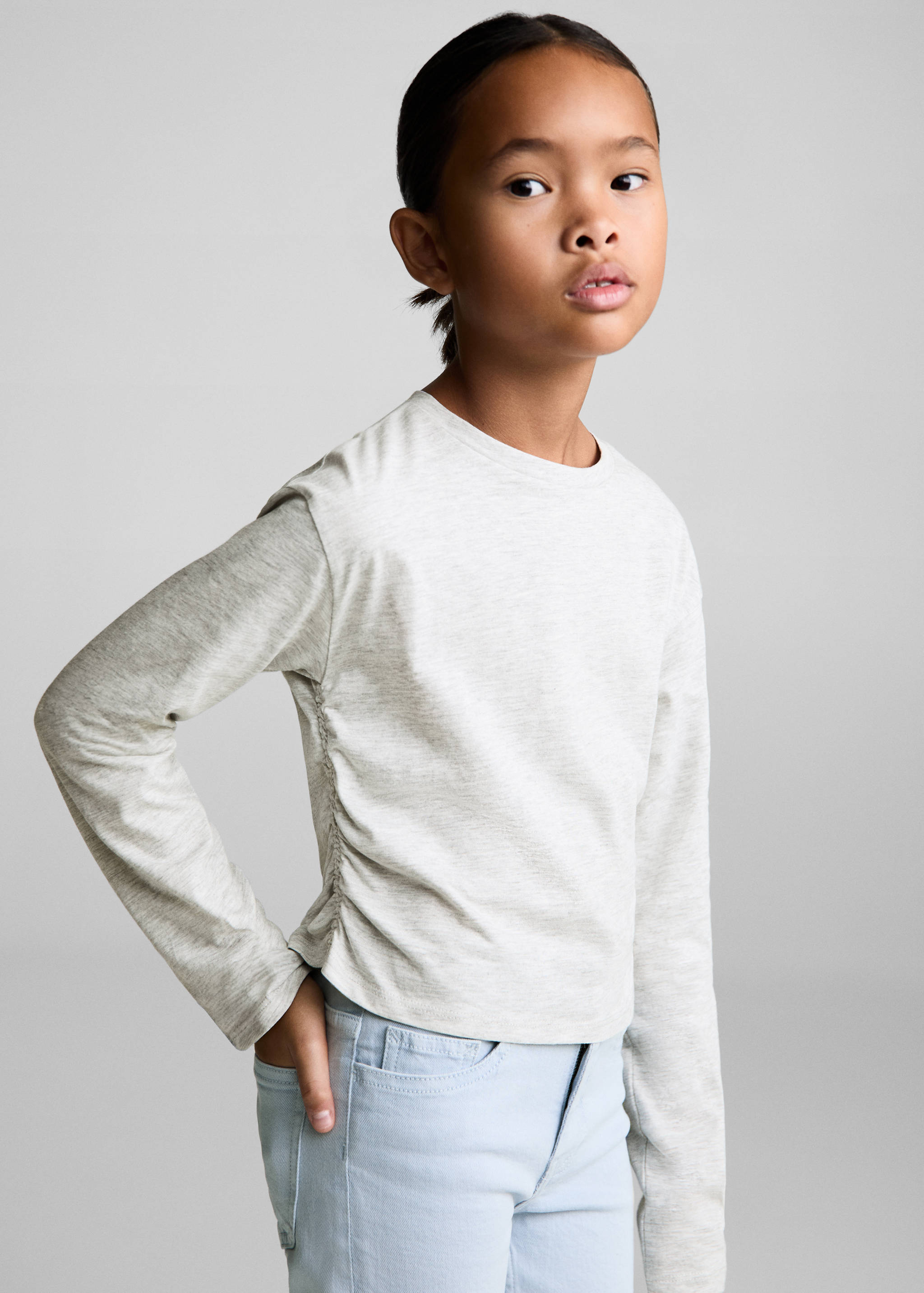 花边细节T恤 - null