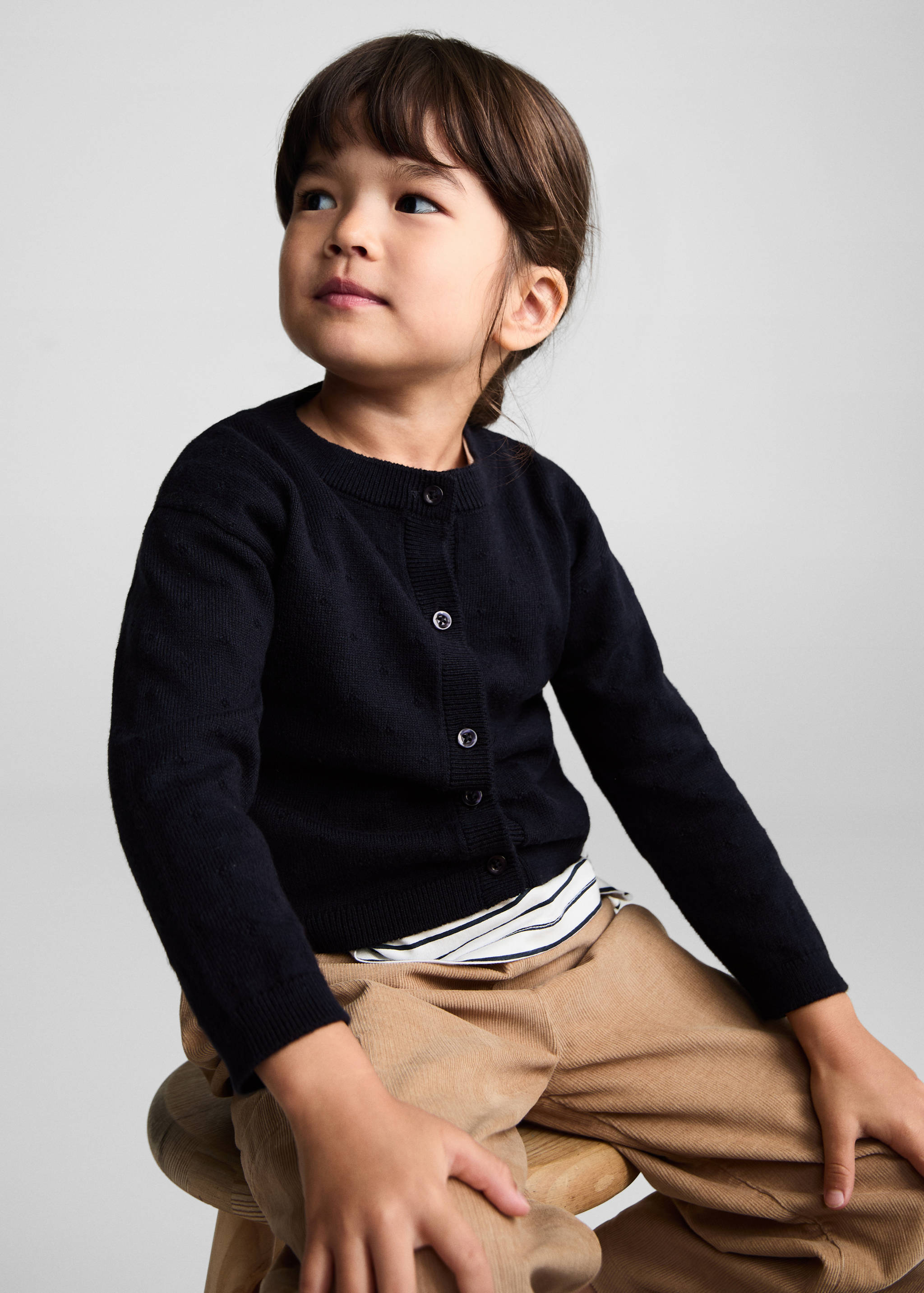 Button knit cardigan - Medium plane