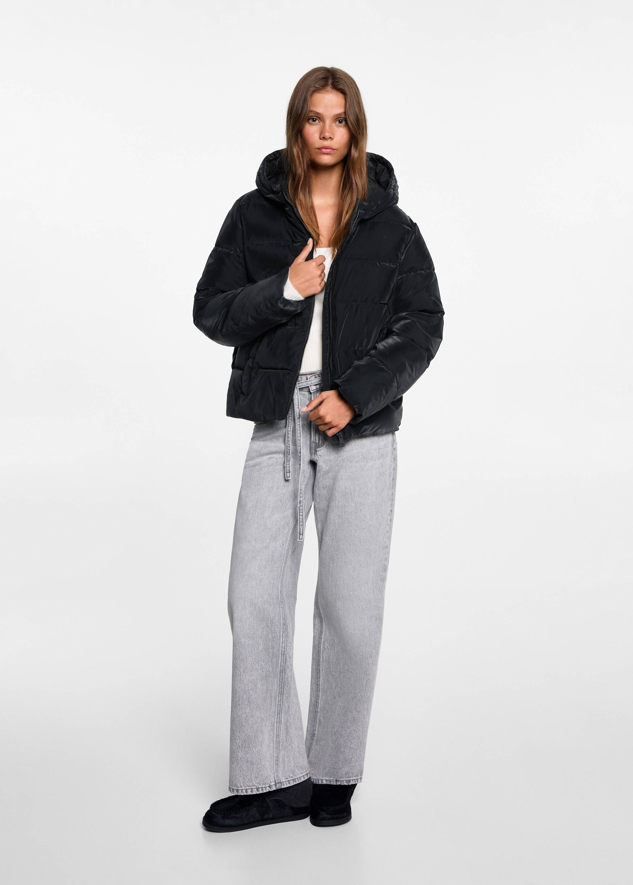 Kapüşonlu kapitone anorak - Genel plan