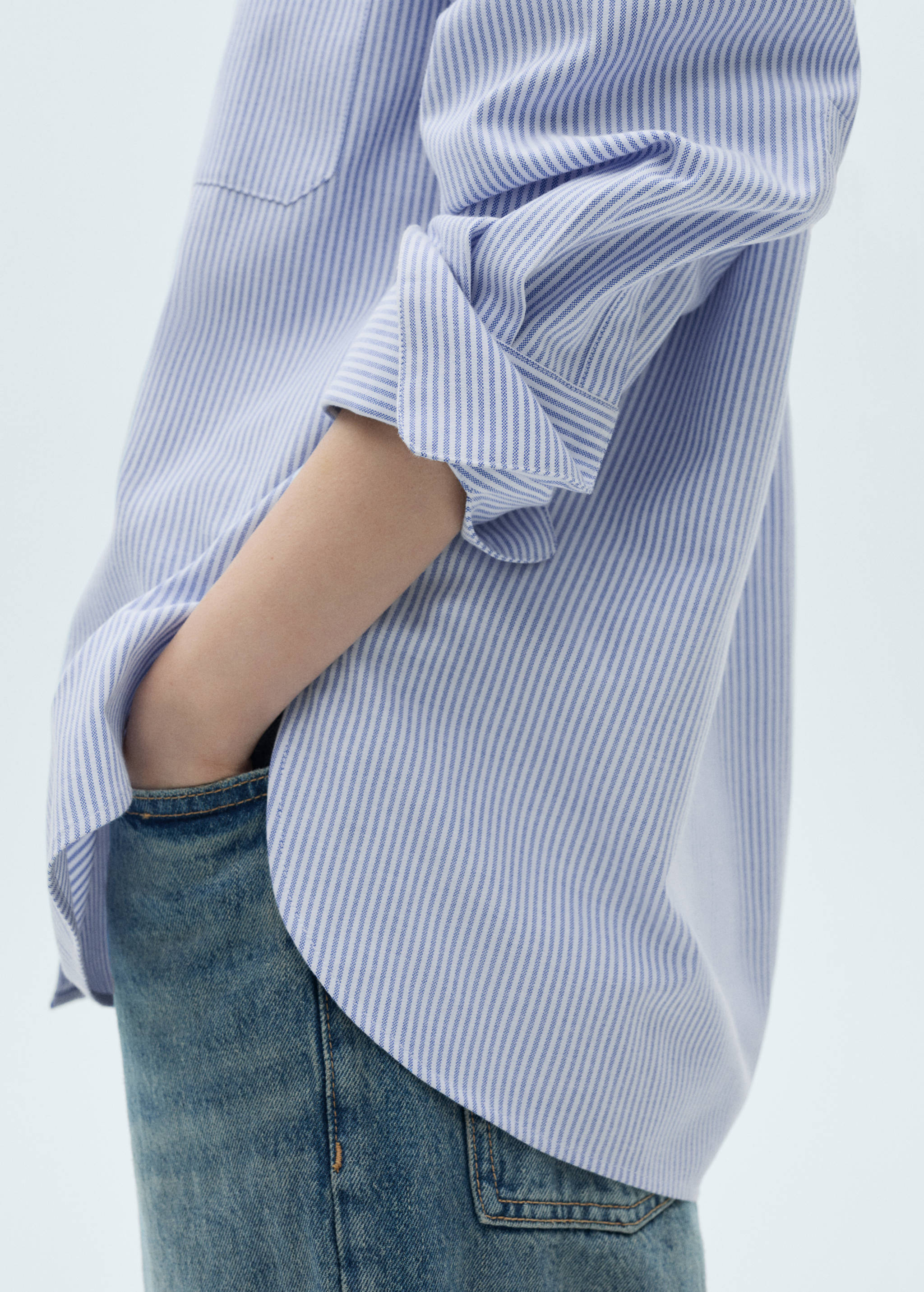 Striped cotton shirt - Details of the article 6