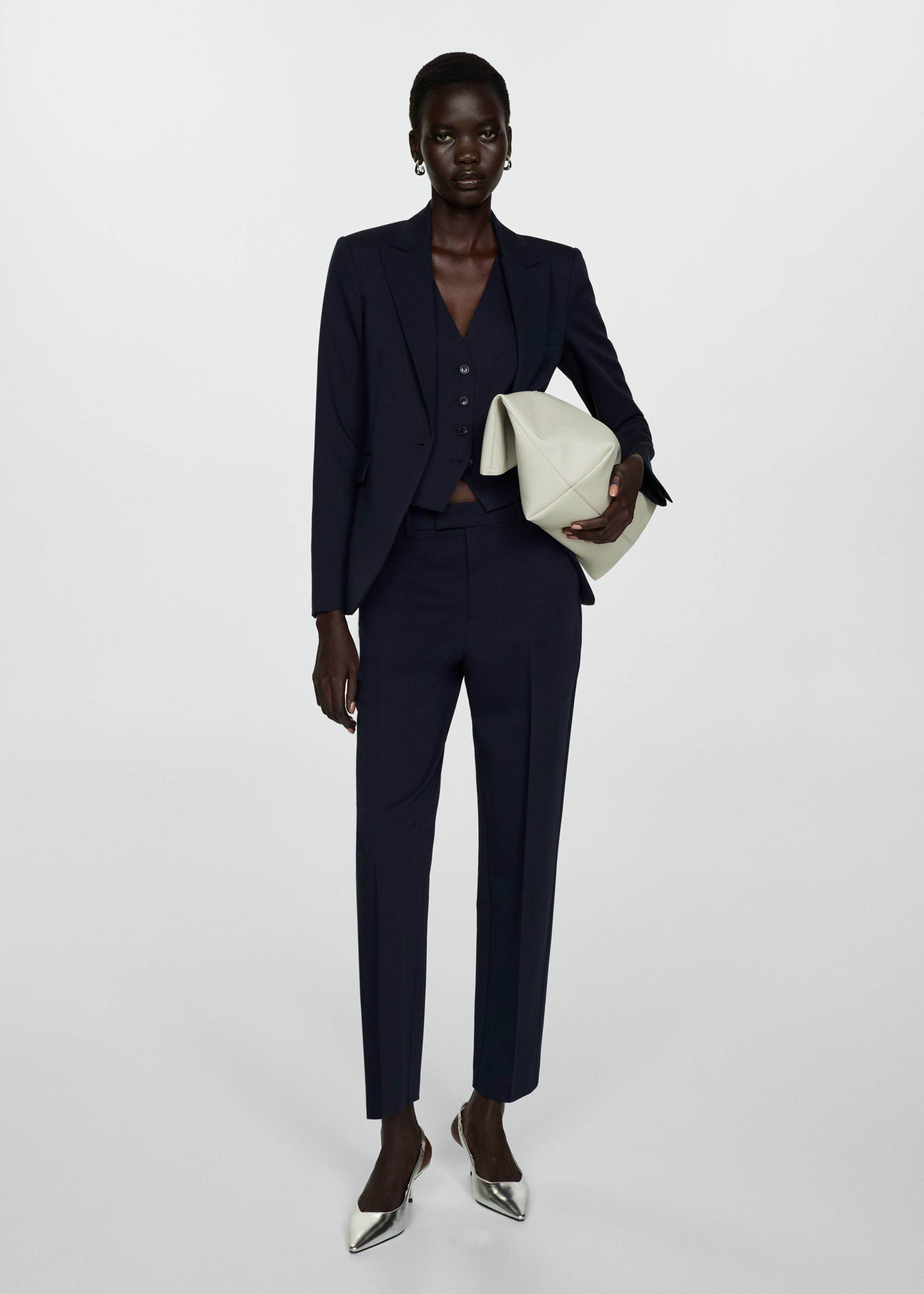 Fitted suit blazer - General plane