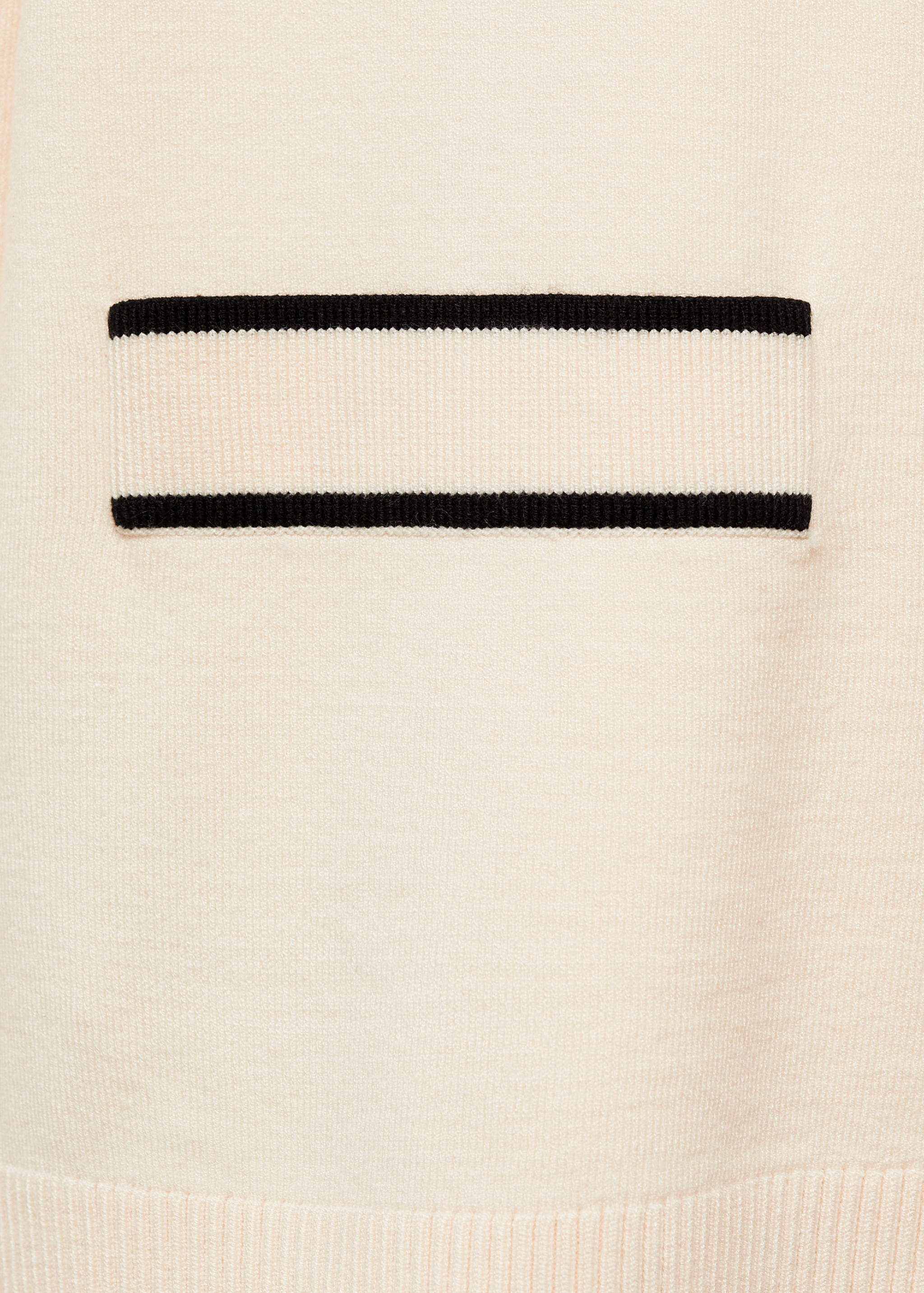 Oversized cardigan with contrasting trims - Details of the article 0