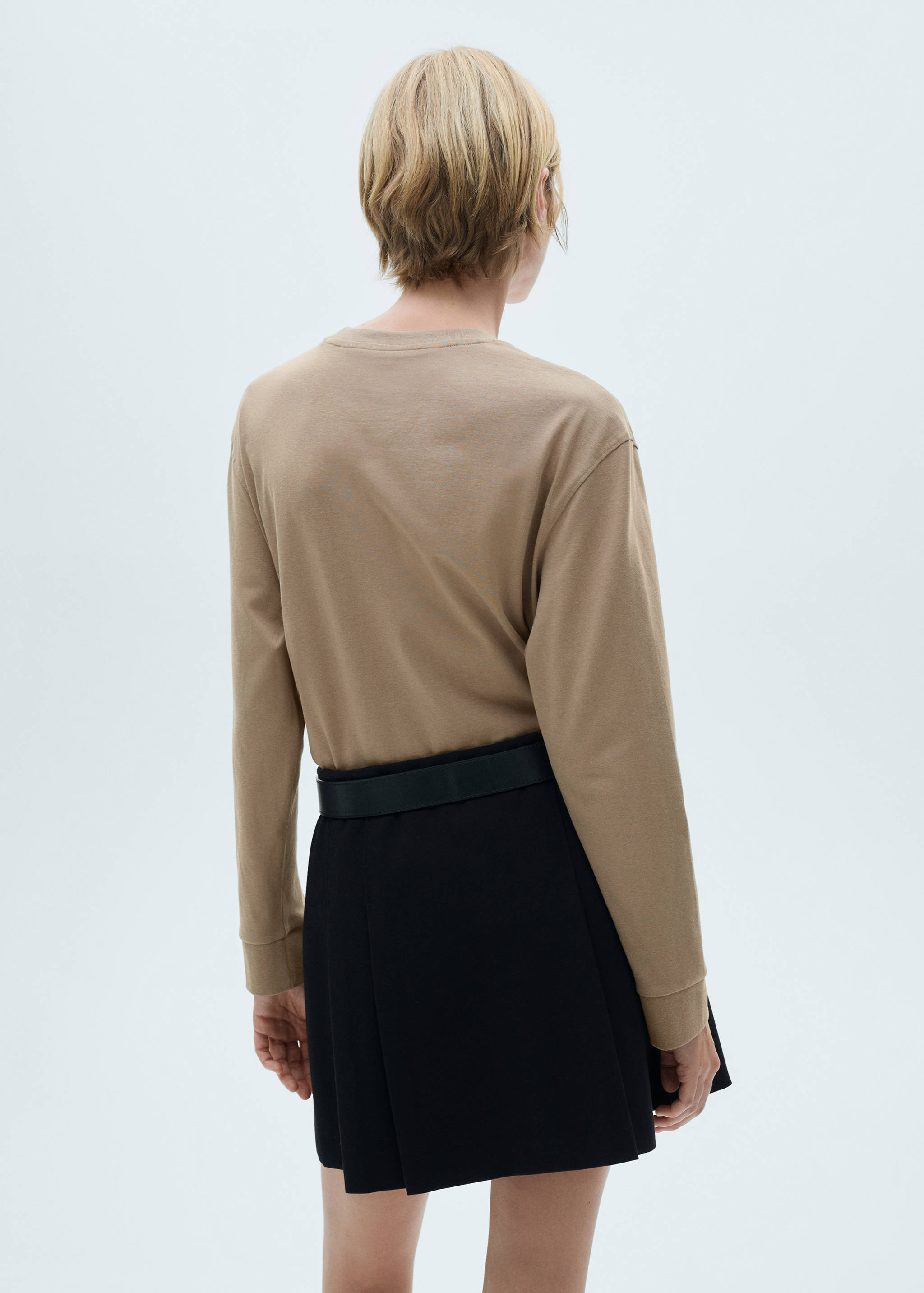 T-shirt coton manches longues - Verso de l’article