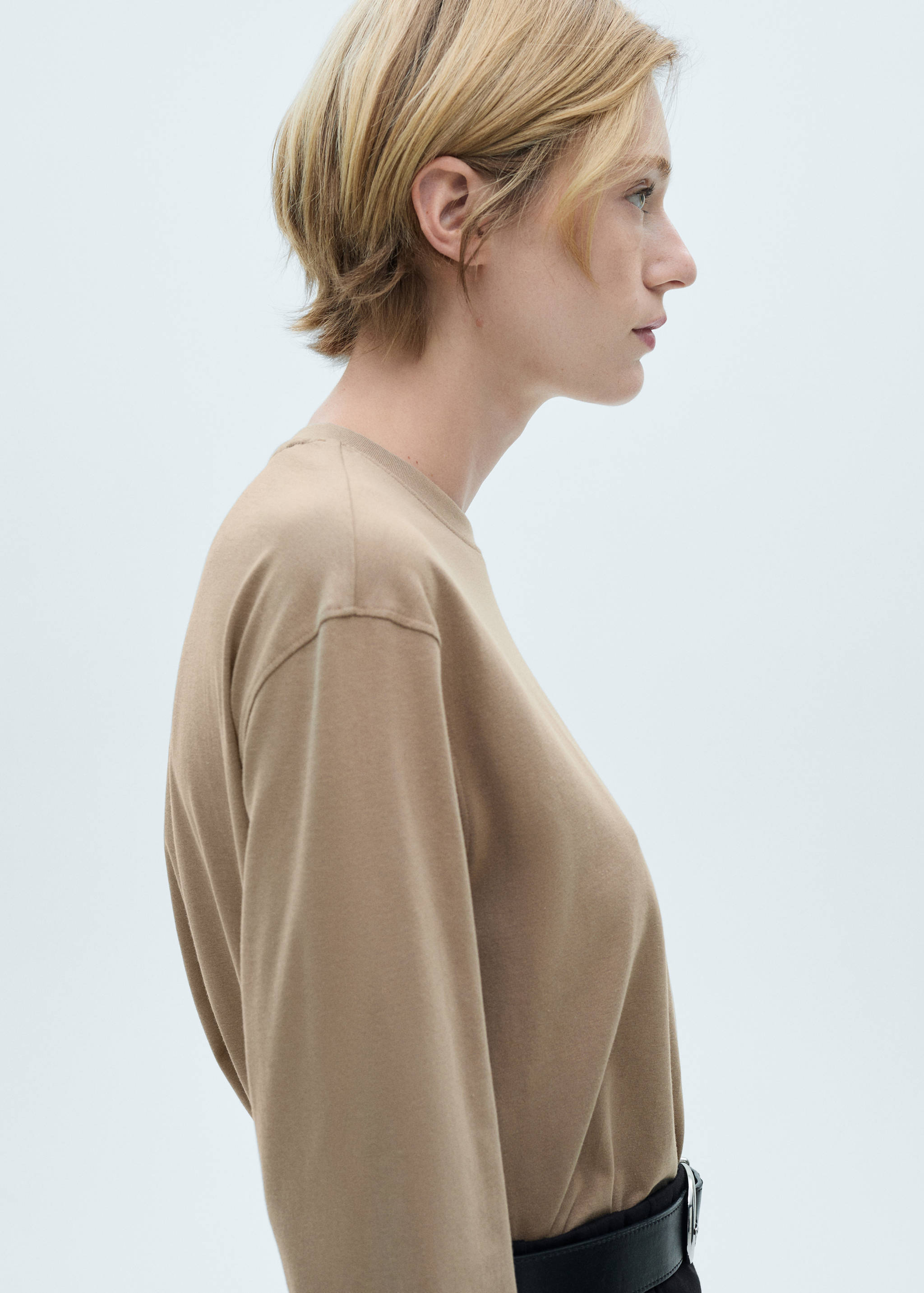 T-shirt coton manches longues - Détail de l'article 1